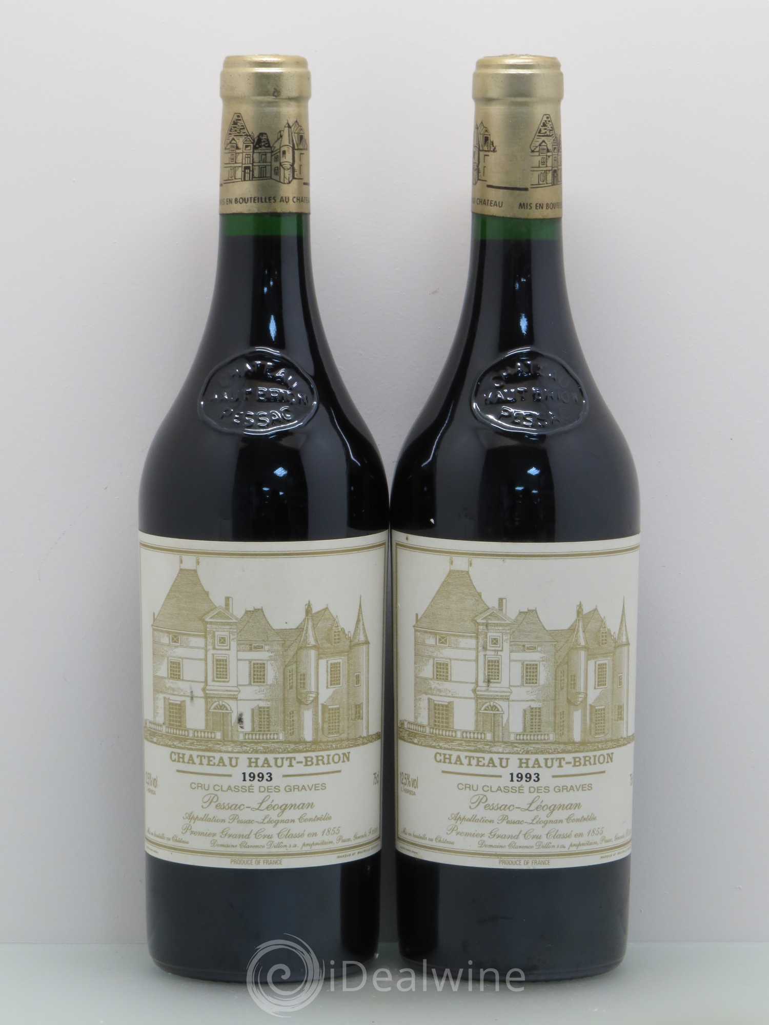 Château Haut Brion 1er Grand Cru Classé 1993 - Lot de 2 bouteilles - 0