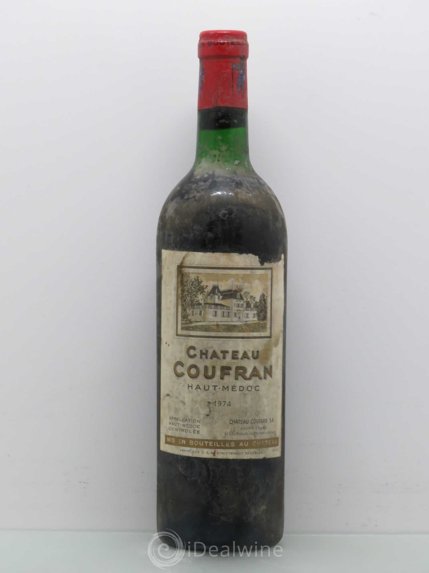 Château Coufran Cru Bourgeois 1974 - Lot de 1 bouteille - 0