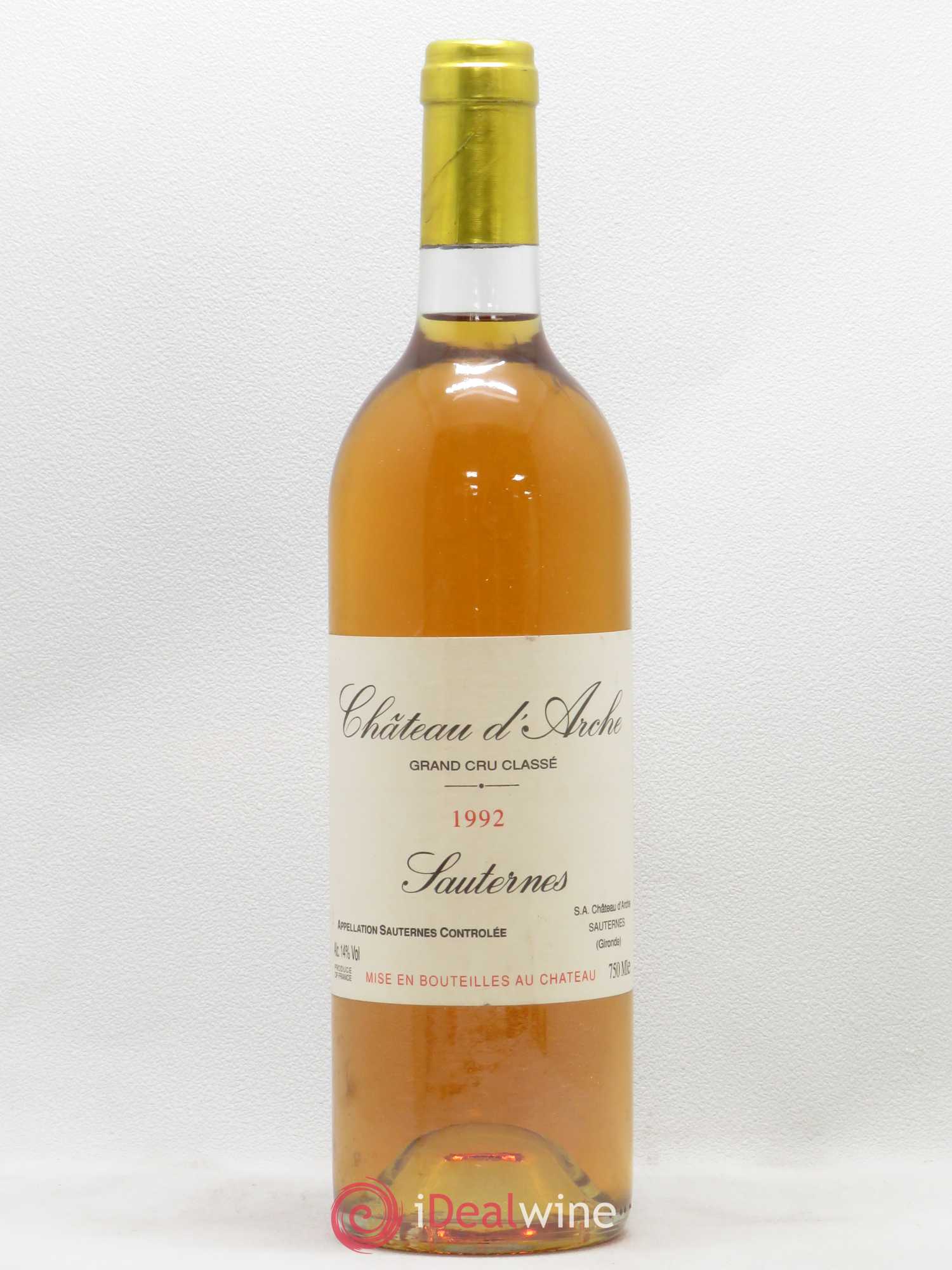 Château d' Arche 2ème Grand Cru Classé 1992 - Lotto di 1 bottiglia - 0