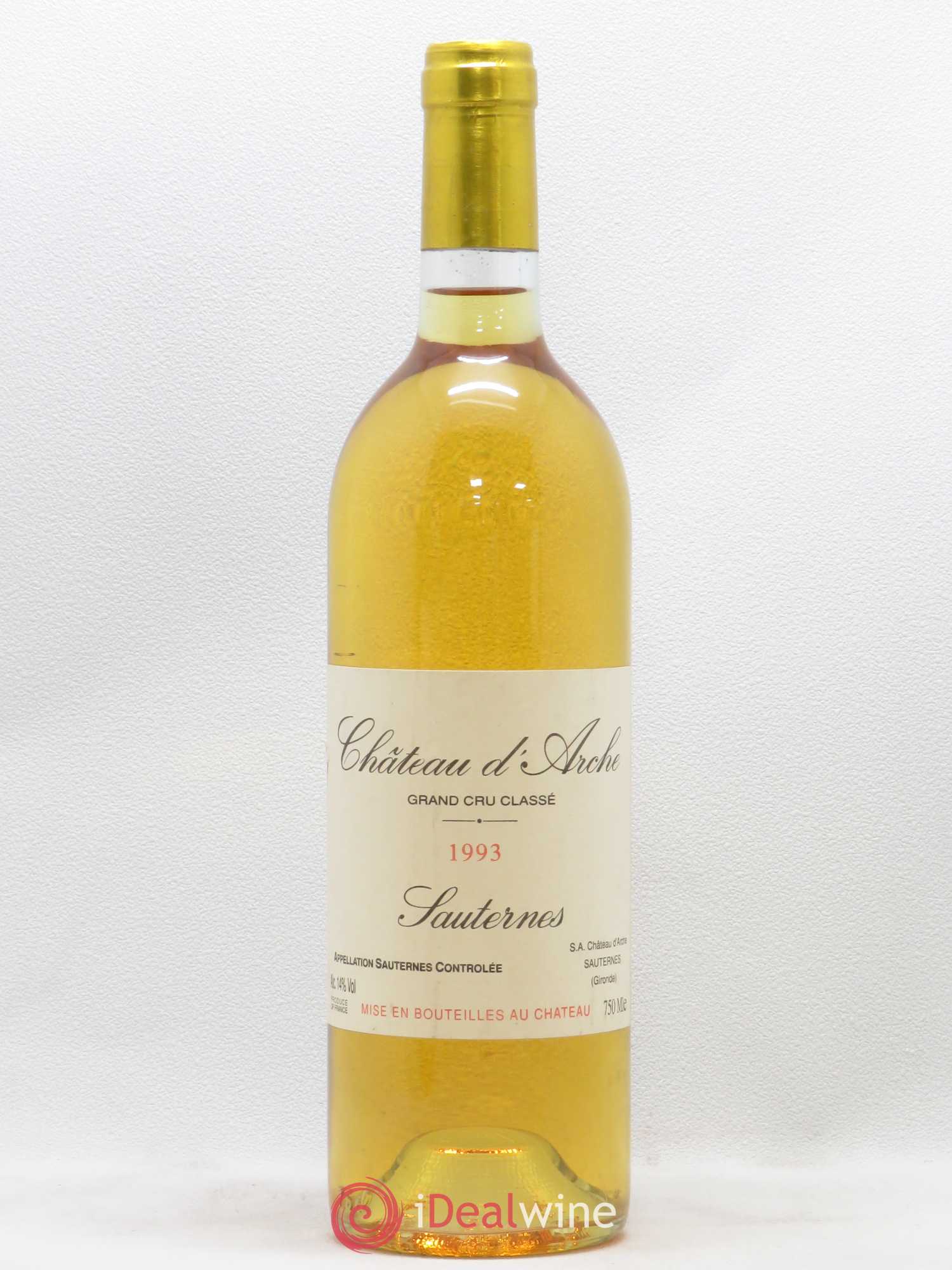 Château d' Arche 2ème Grand Cru Classé 1993 - Lot de 1 bouteille - 0