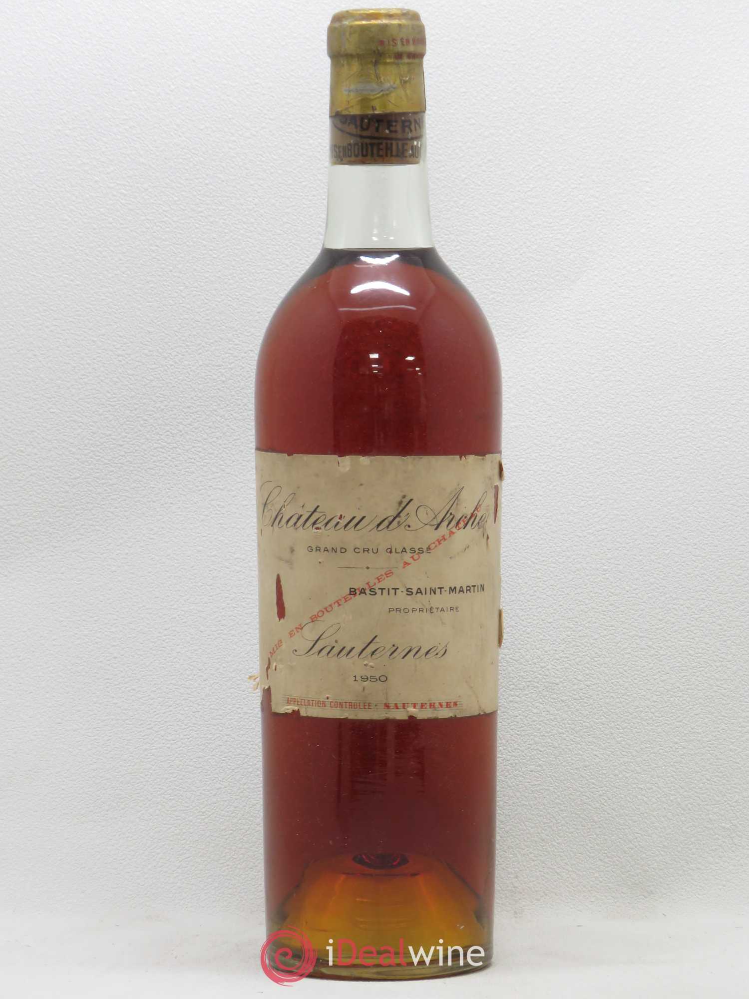 Château d' Arche 2ème Grand Cru Classé 1950 - Lot de 1 bouteille - 0