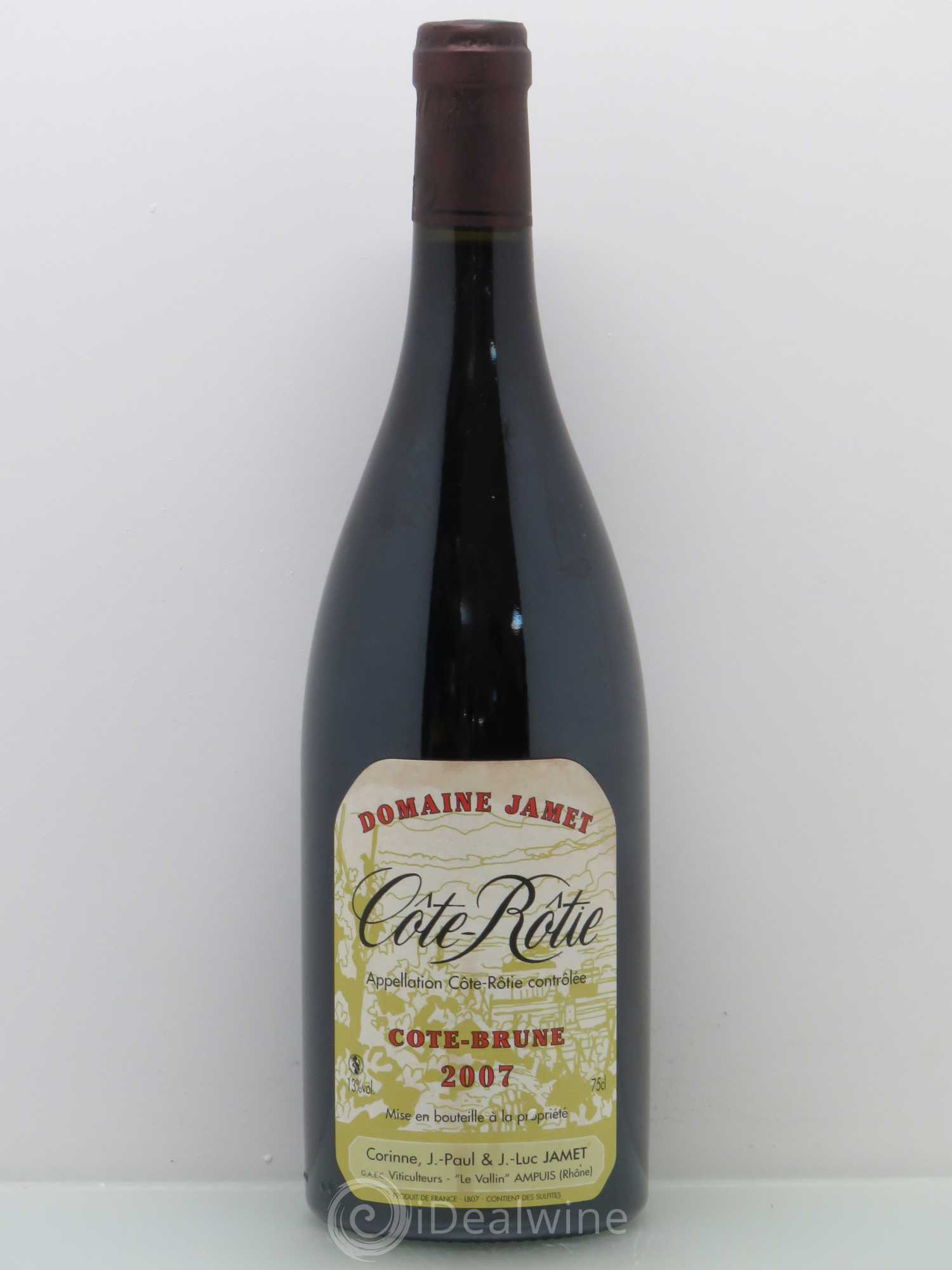 Côte-Rôtie Côte Brune Jamet (Domaine) 2007 - Lot de 1 bouteille - 0