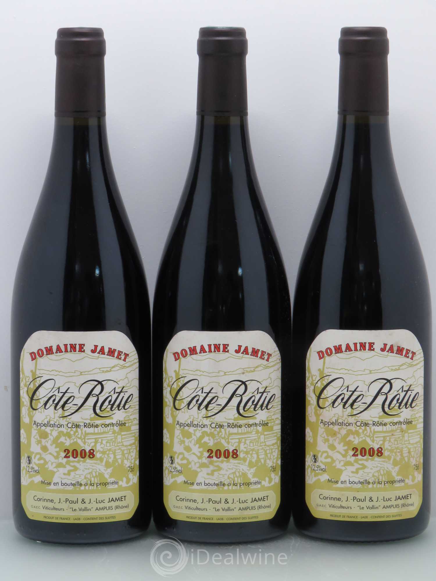 Côte-Rôtie Jamet (Domaine) 2008 - Lot de 3 bouteilles - 0