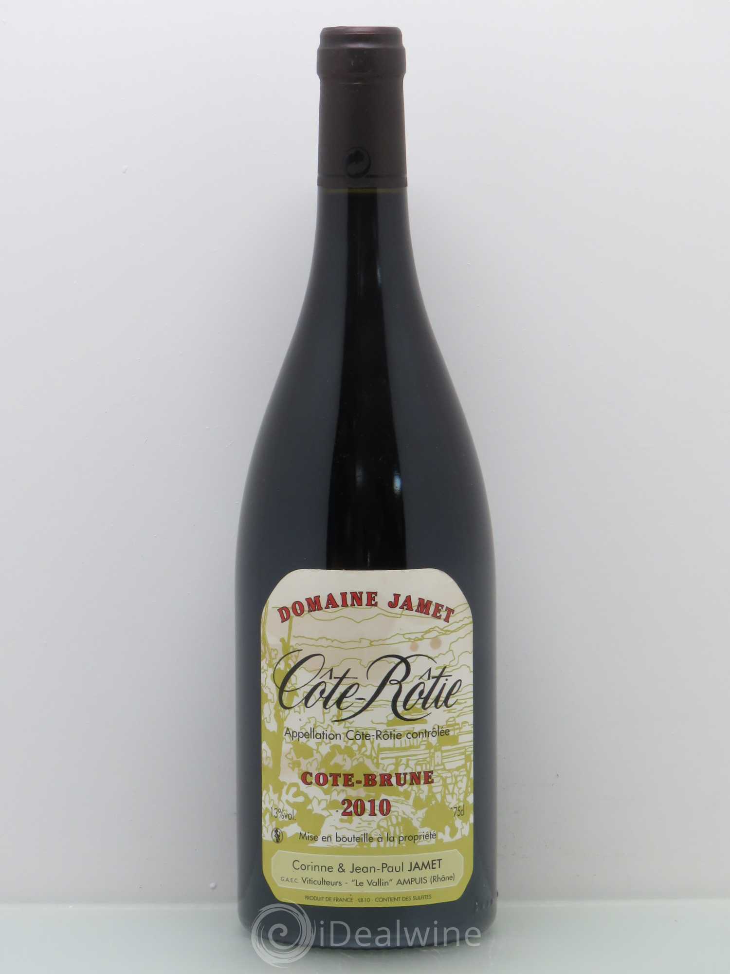 Côte-Rôtie Côte Brune Jamet (Domaine) 2010 - Lot de 1 bouteille - 0