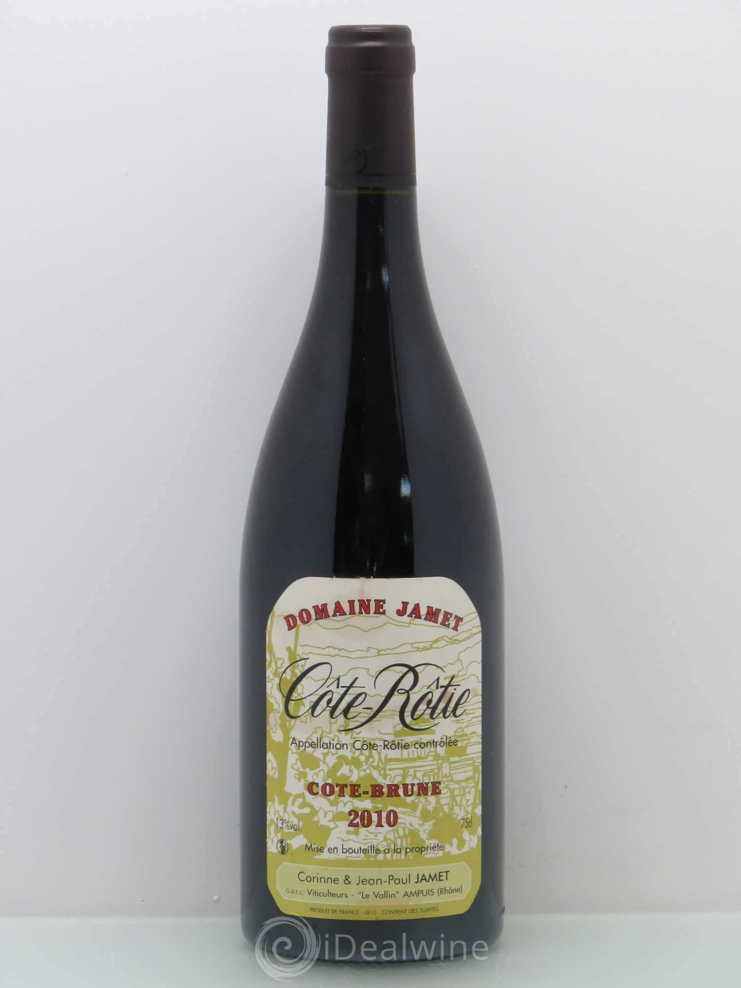Côte-Rôtie Côte Brune Jamet (Domaine) 2010 - Lot de 1 bouteille - 0