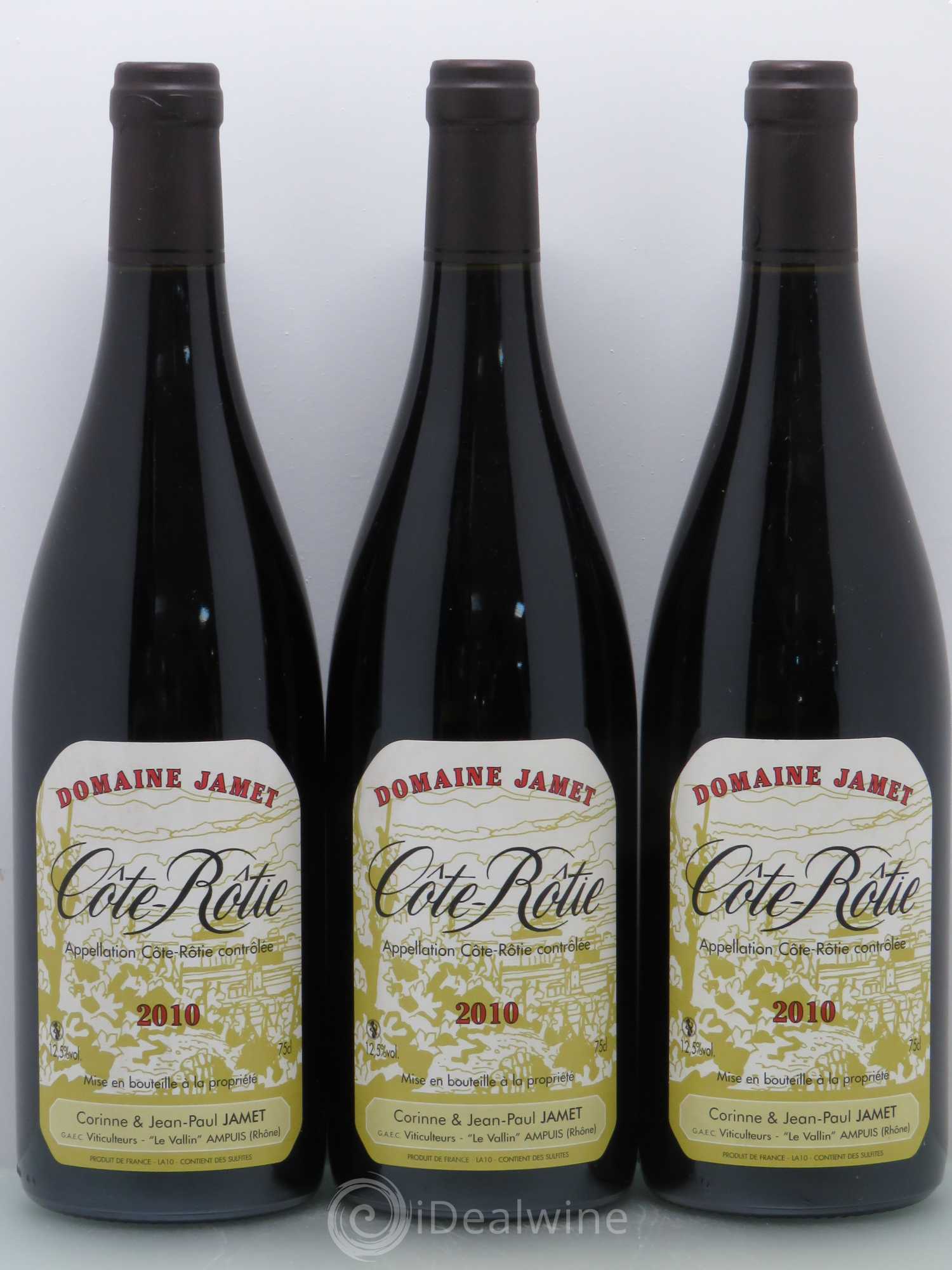 Côte-Rôtie Jamet (Domaine) 2010 - Lot de 3 bouteilles - 0