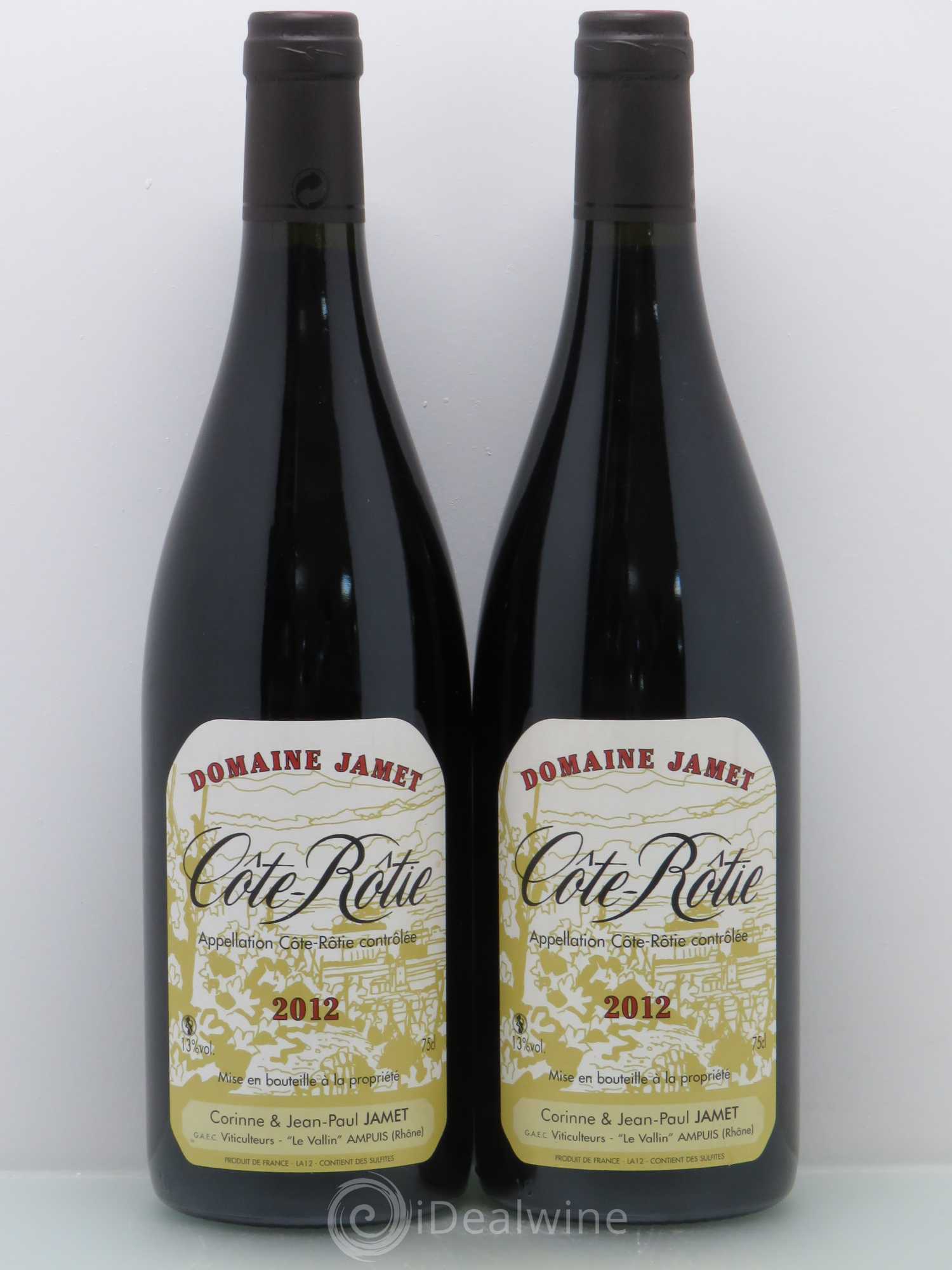 Côte-Rôtie Jamet (Domaine) 2012 - Lot de 2 bouteilles - 0
