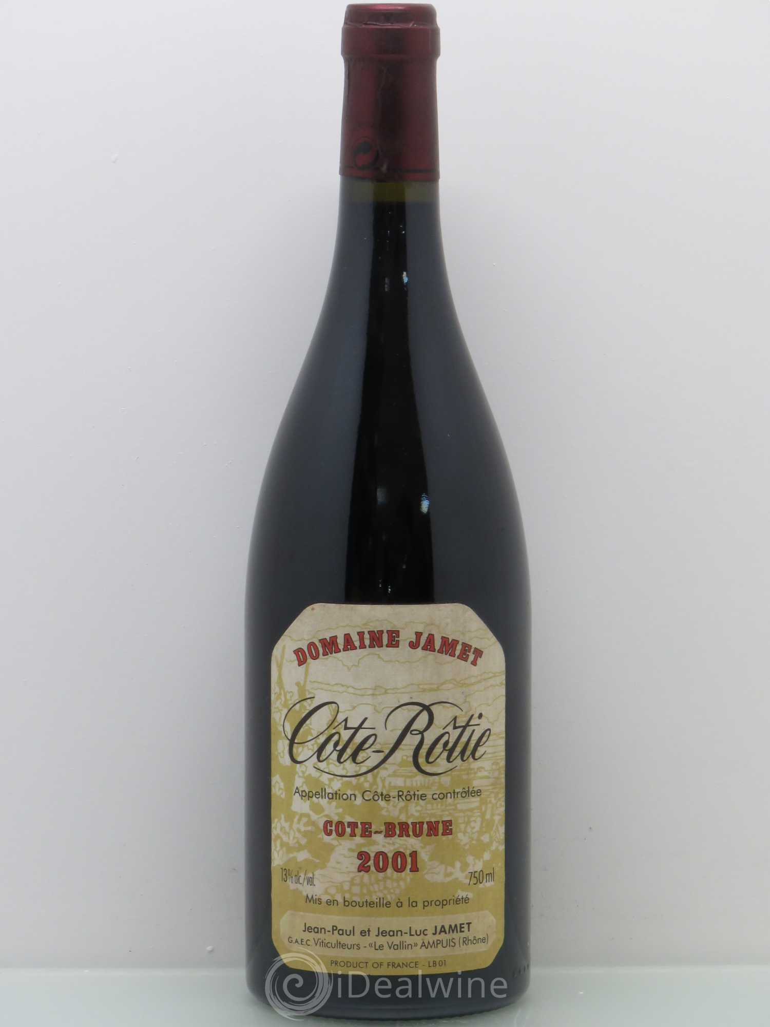Côte-Rôtie Côte Brune Jamet (Domaine) 2001 - Lot de 1 bouteille - 0