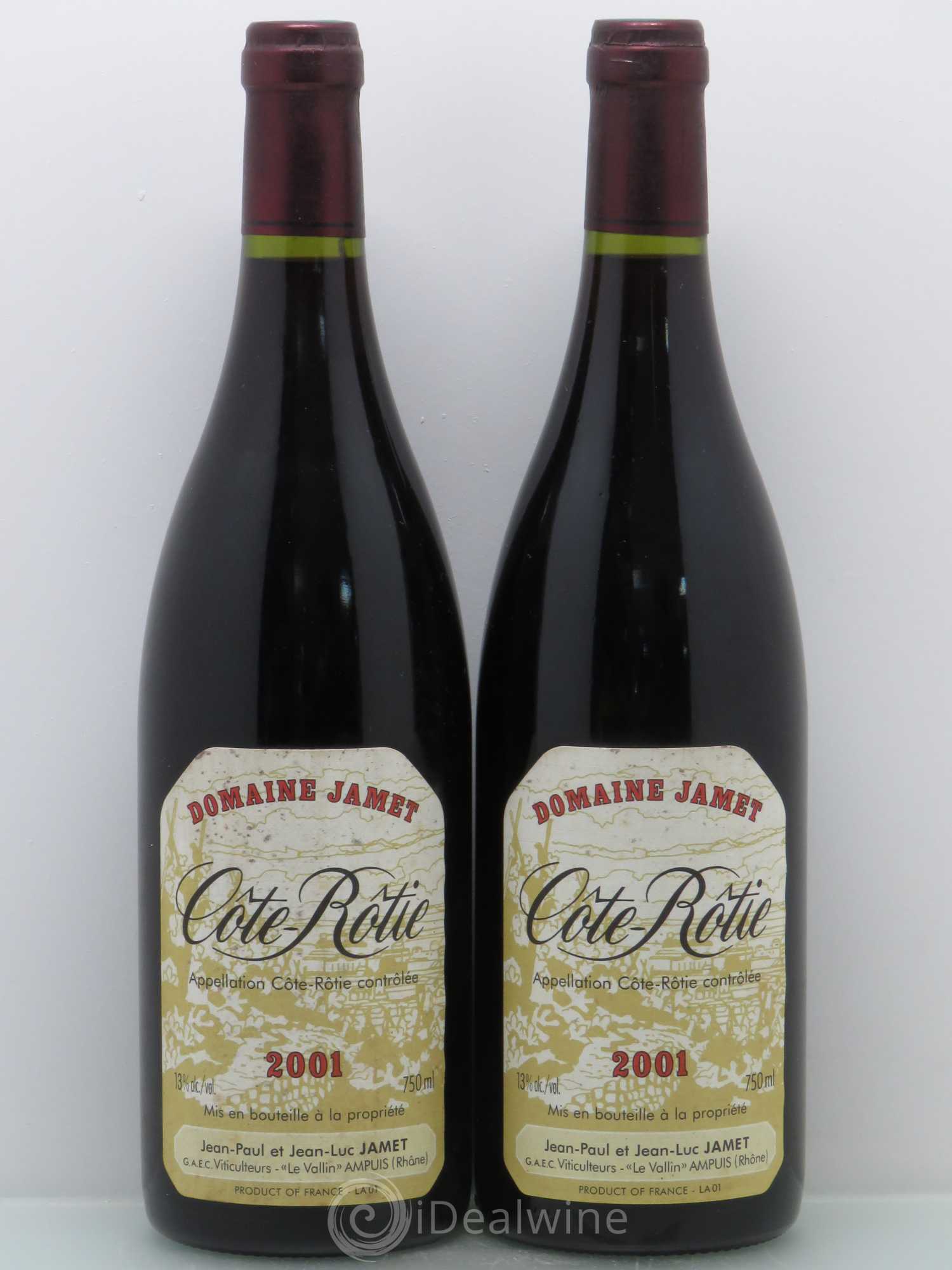 Côte-Rôtie Jamet (Domaine) 2001 - Lot de 2 bouteilles - 0