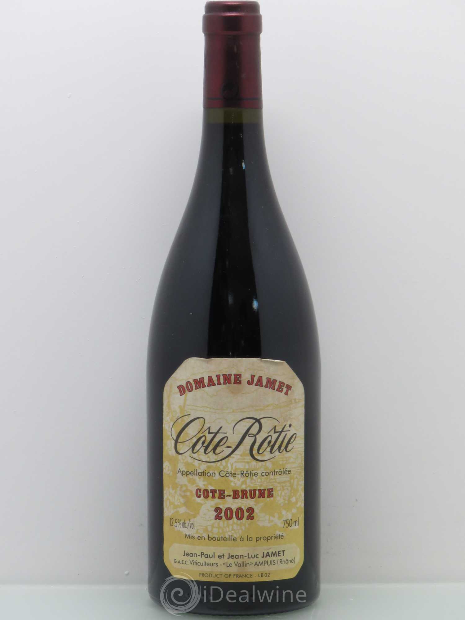 Côte-Rôtie Côte Brune Jamet (Domaine) 2002 - Lot de 1 bouteille - 0