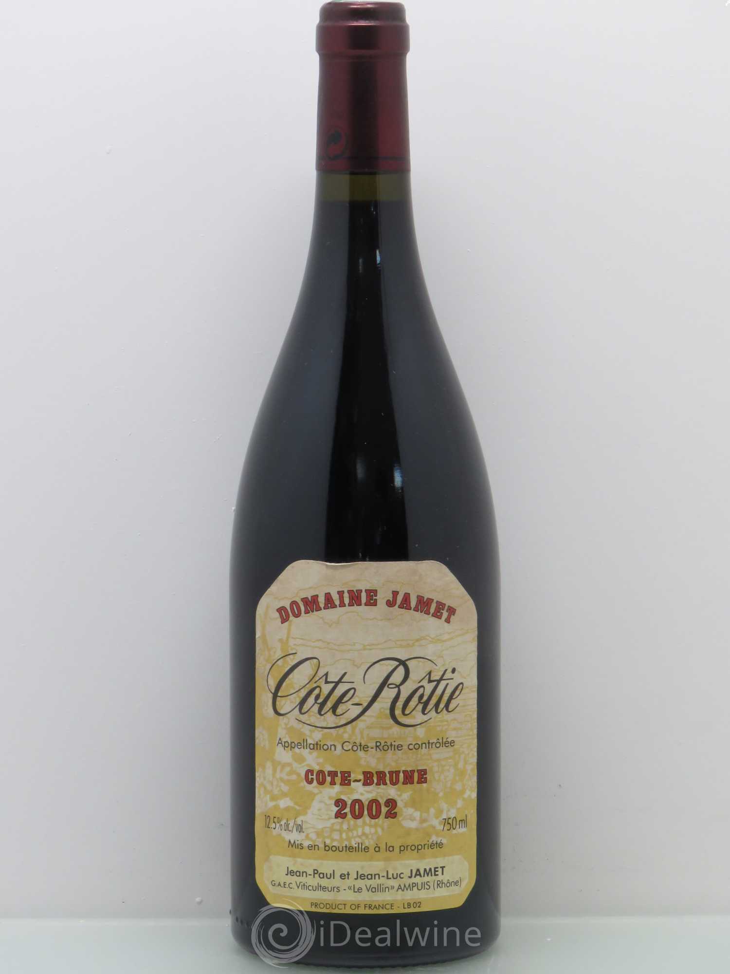 Côte-Rôtie Côte Brune Jamet (Domaine) 2002 - Lot de 1 bouteille - 0