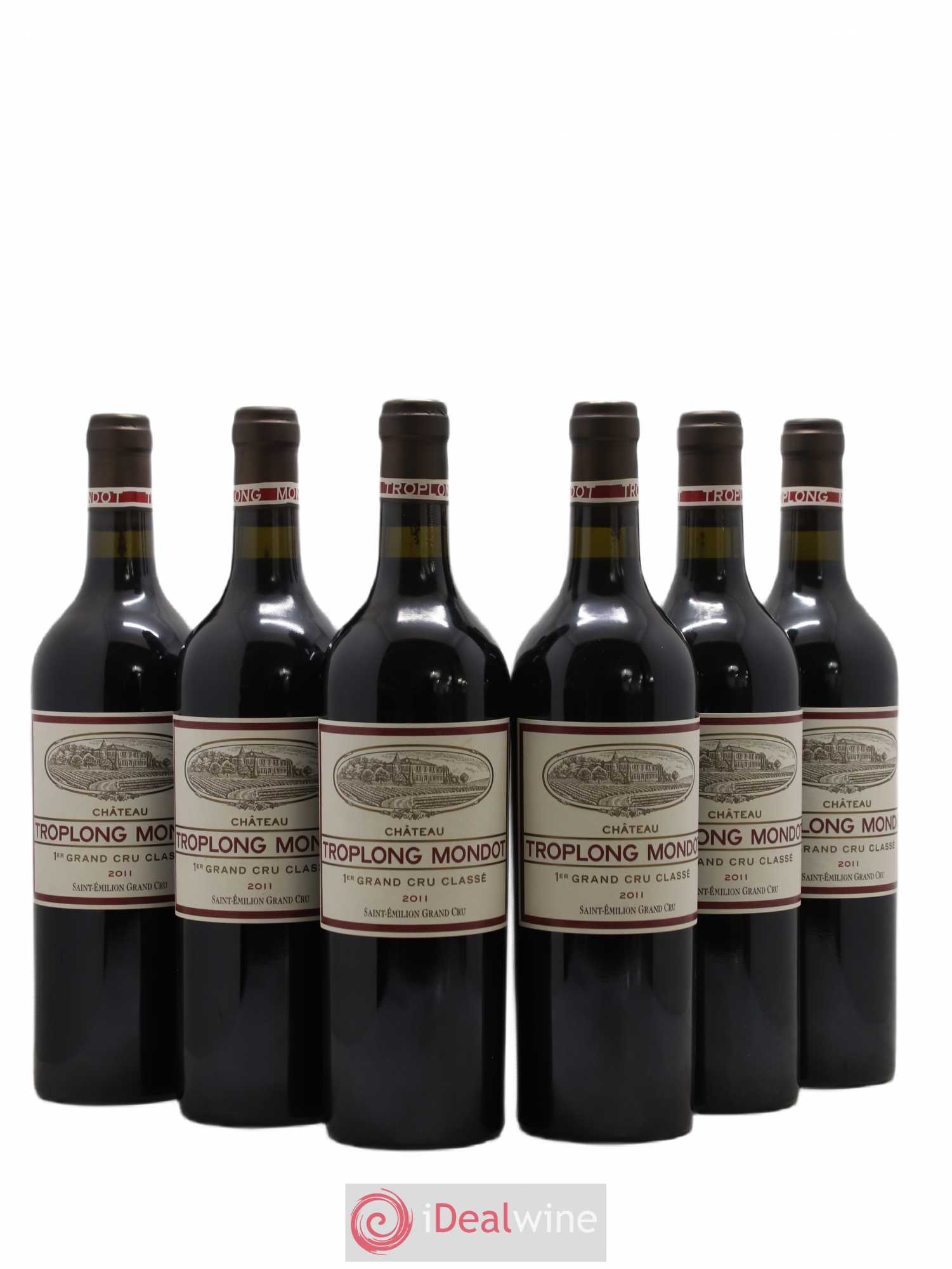 Château Troplong Mondot 1er Grand Cru Classé B 2011 - Lot de 6 bouteilles - 0