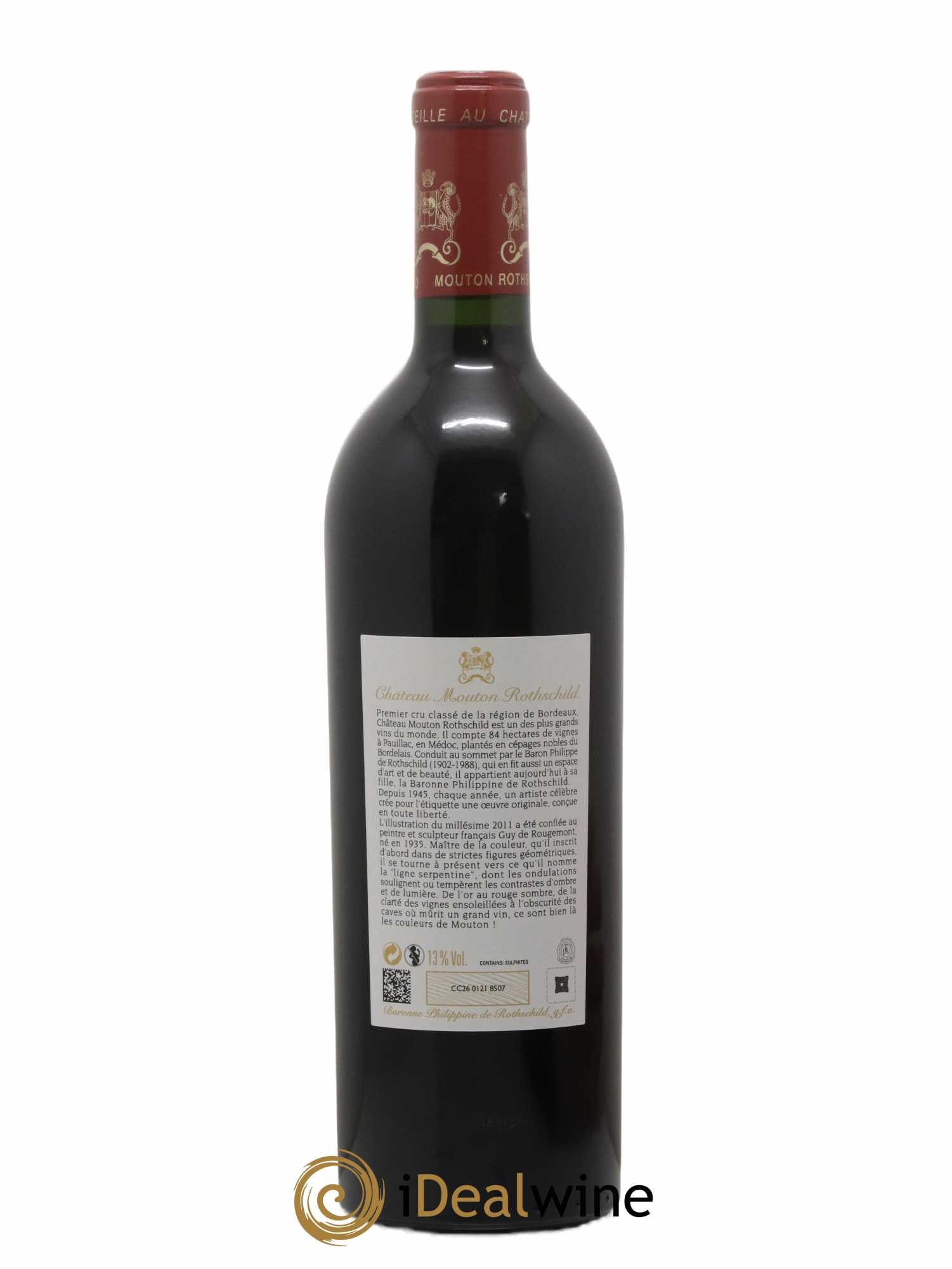 Château Mouton Rothschild 1er Grand Cru Classé 2011 - Lot de 1 bouteille - 1