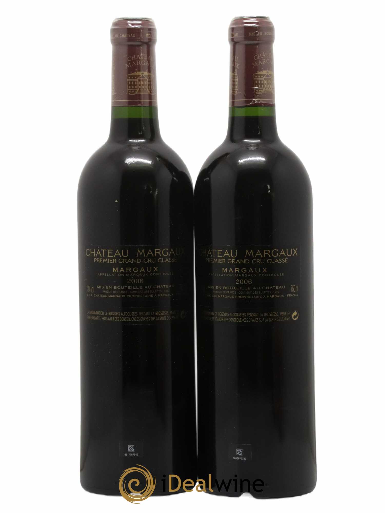 Château Margaux 1er Grand Cru Classé 2006 - Lot de 2 bouteilles - 1