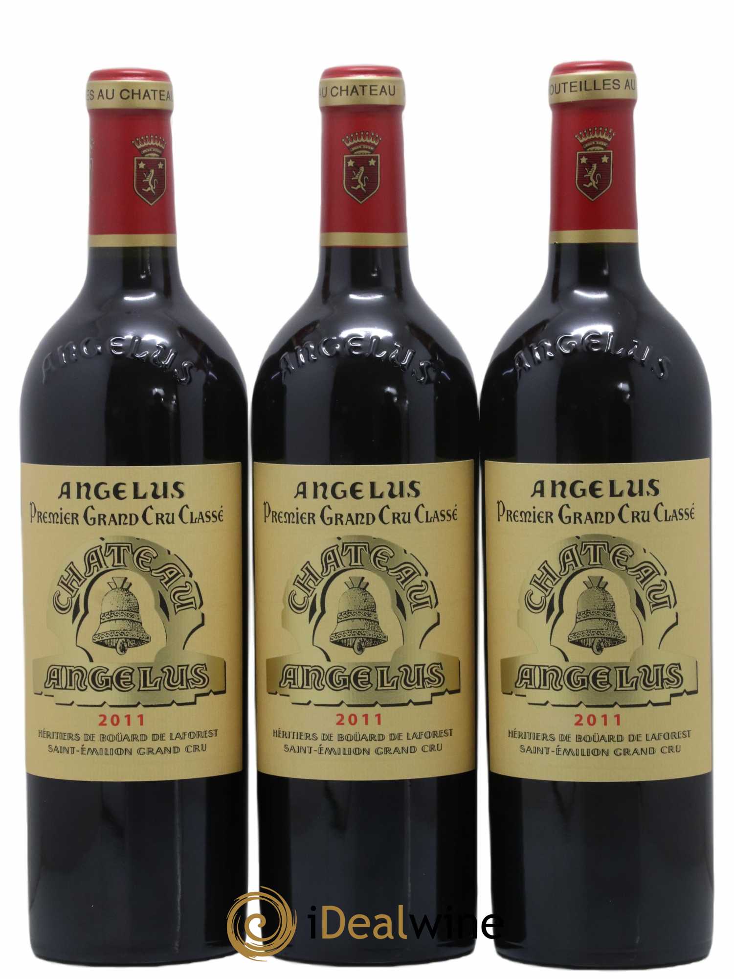 Château Angélus 1er Grand Cru Classé A 2011 - Lot de 3 bouteilles - 0