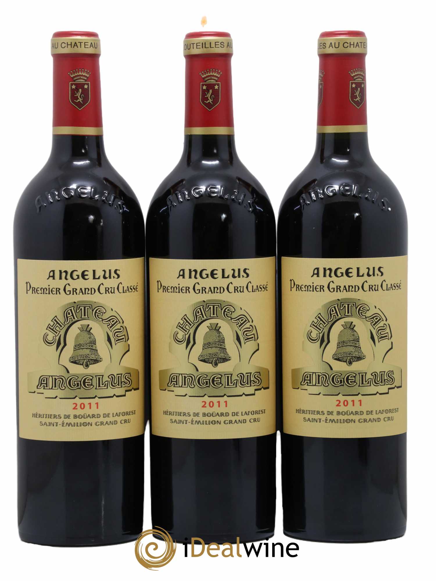 Château Angélus 1er Grand Cru Classé A 2011 - Lot de 3 bouteilles - 0