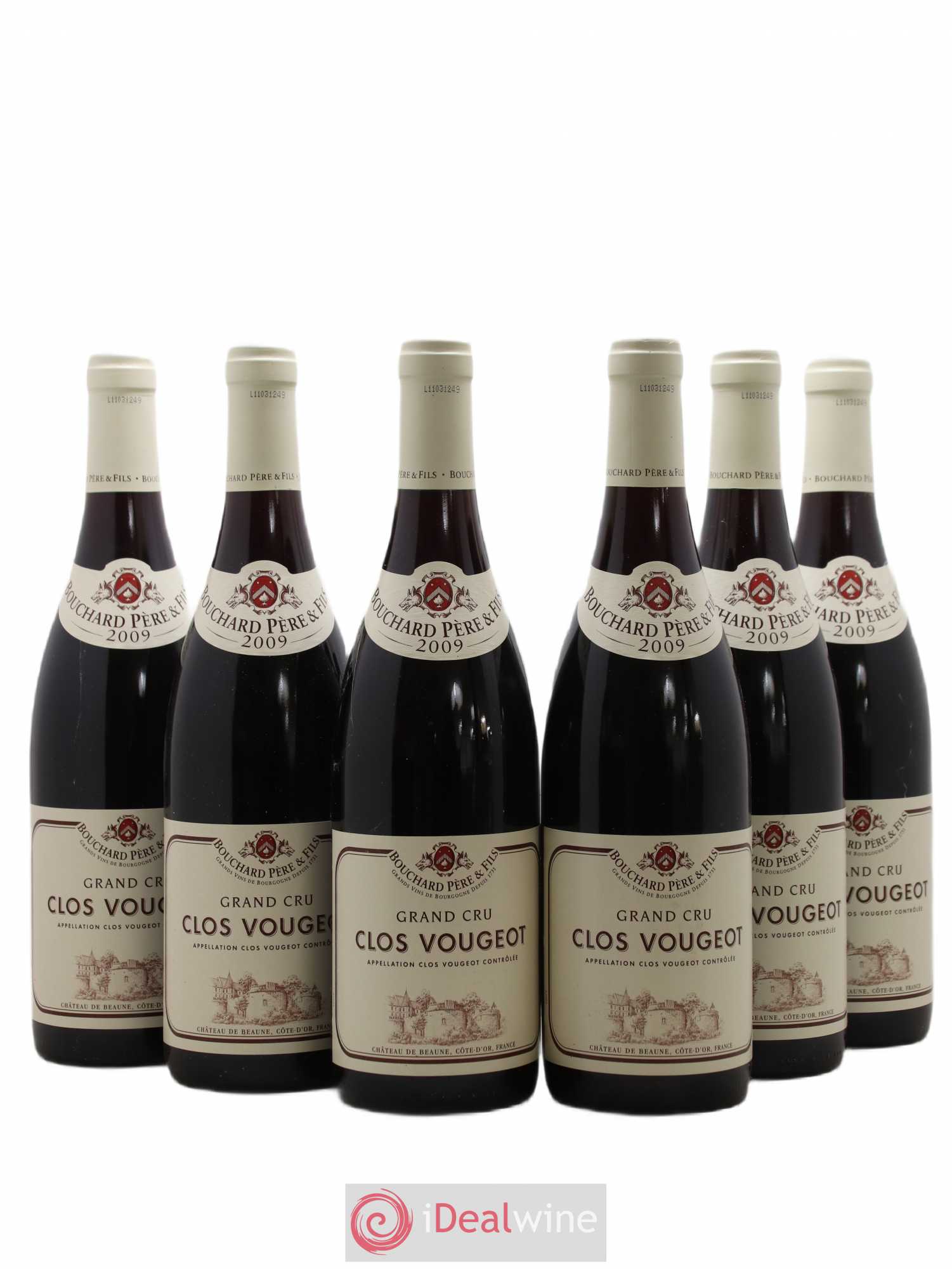 Clos de Vougeot Grand Cru Bouchard Père & Fils 2009 - Lot de 6 bouteilles - 0