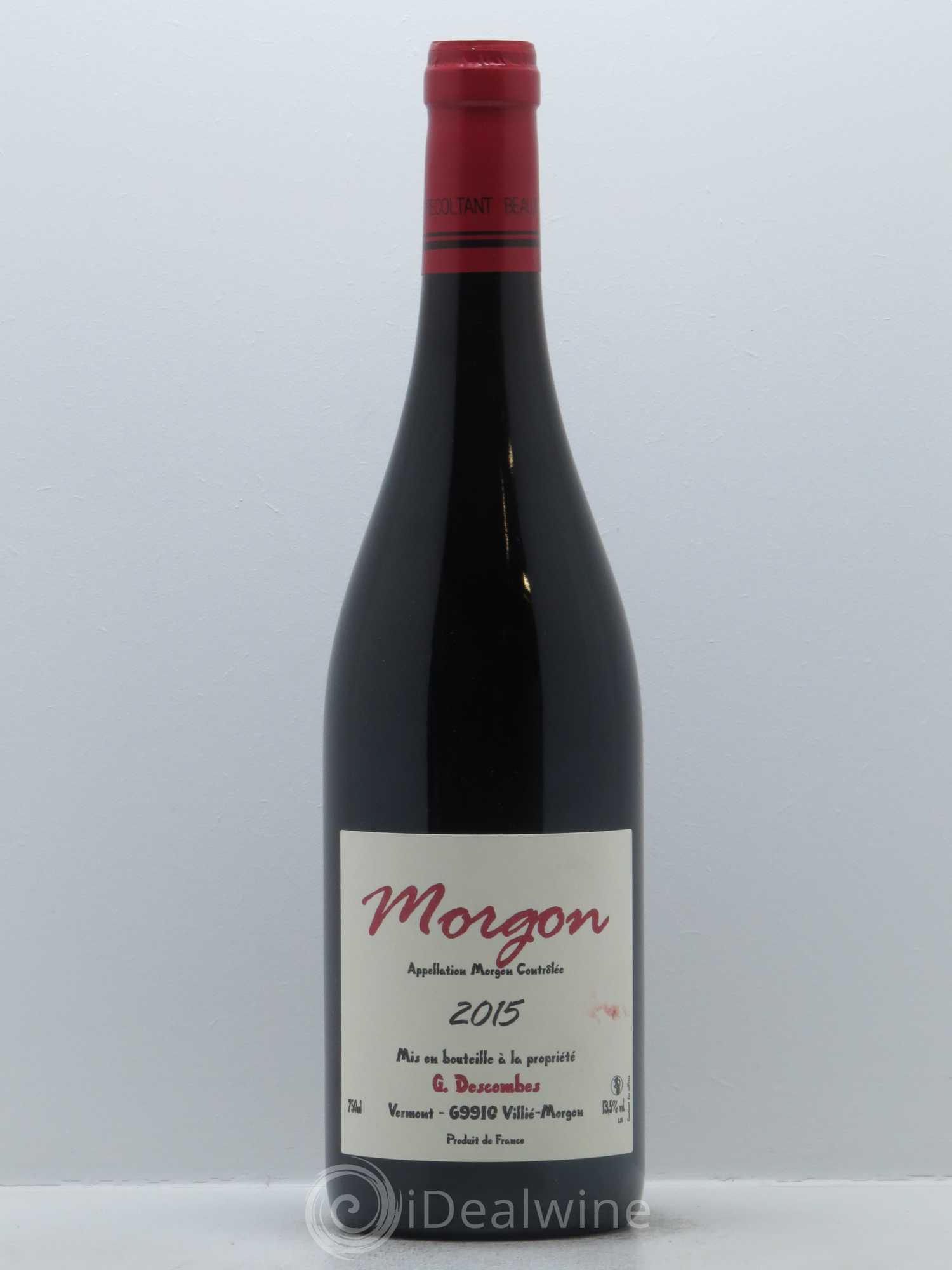 Morgon Georges Descombes (Domaine) 2015 - Lot de 1 bouteille - 0