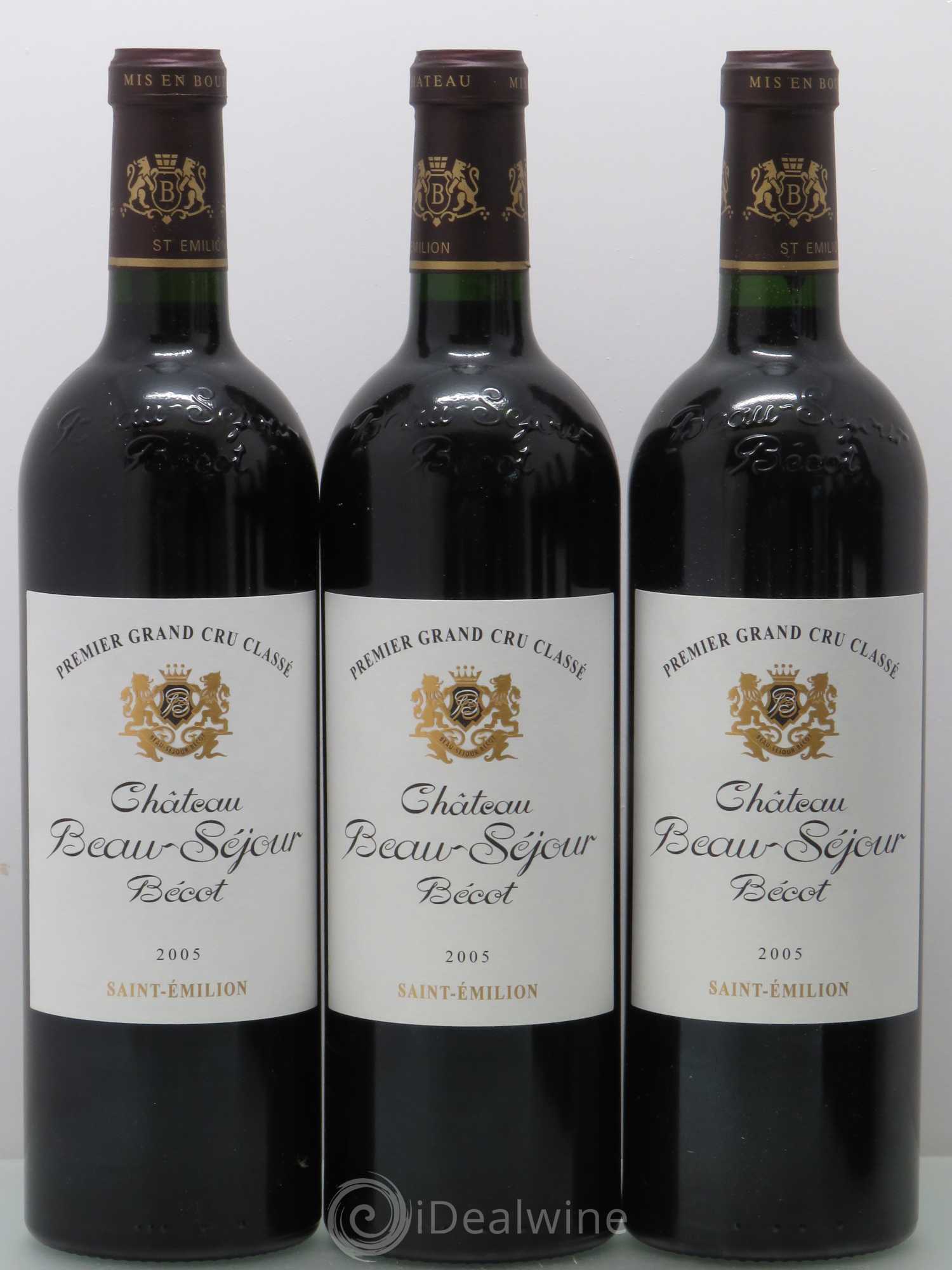 Château Beau-Séjour Bécot 1er Grand Cru Classé B 2005 - Lot de 12 bouteilles - 1