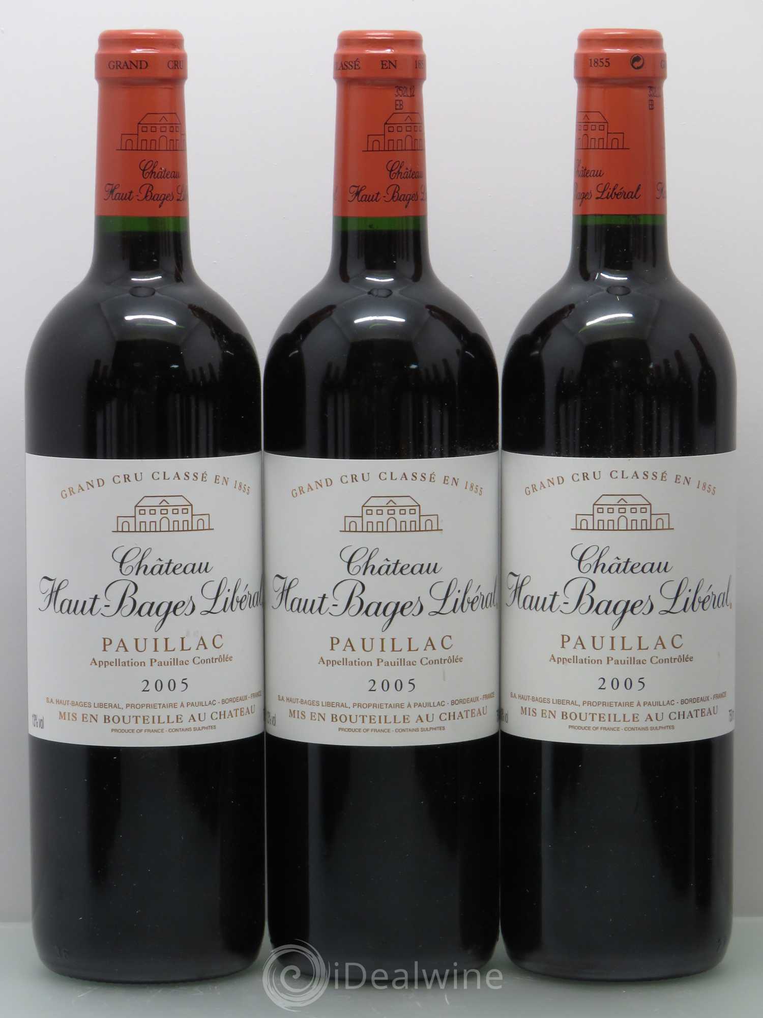 Château Haut Bages Libéral 5ème Grand Cru Classé 2005 - Lot de 12 bouteilles - 1