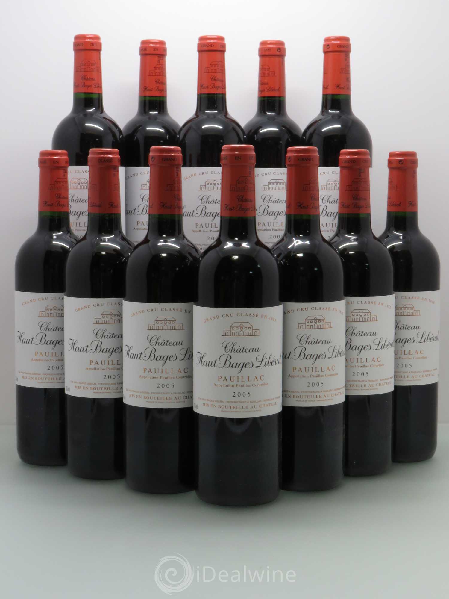 Château Haut Bages Libéral 5ème Grand Cru Classé 2005 - Lot de 12 bouteilles - 0