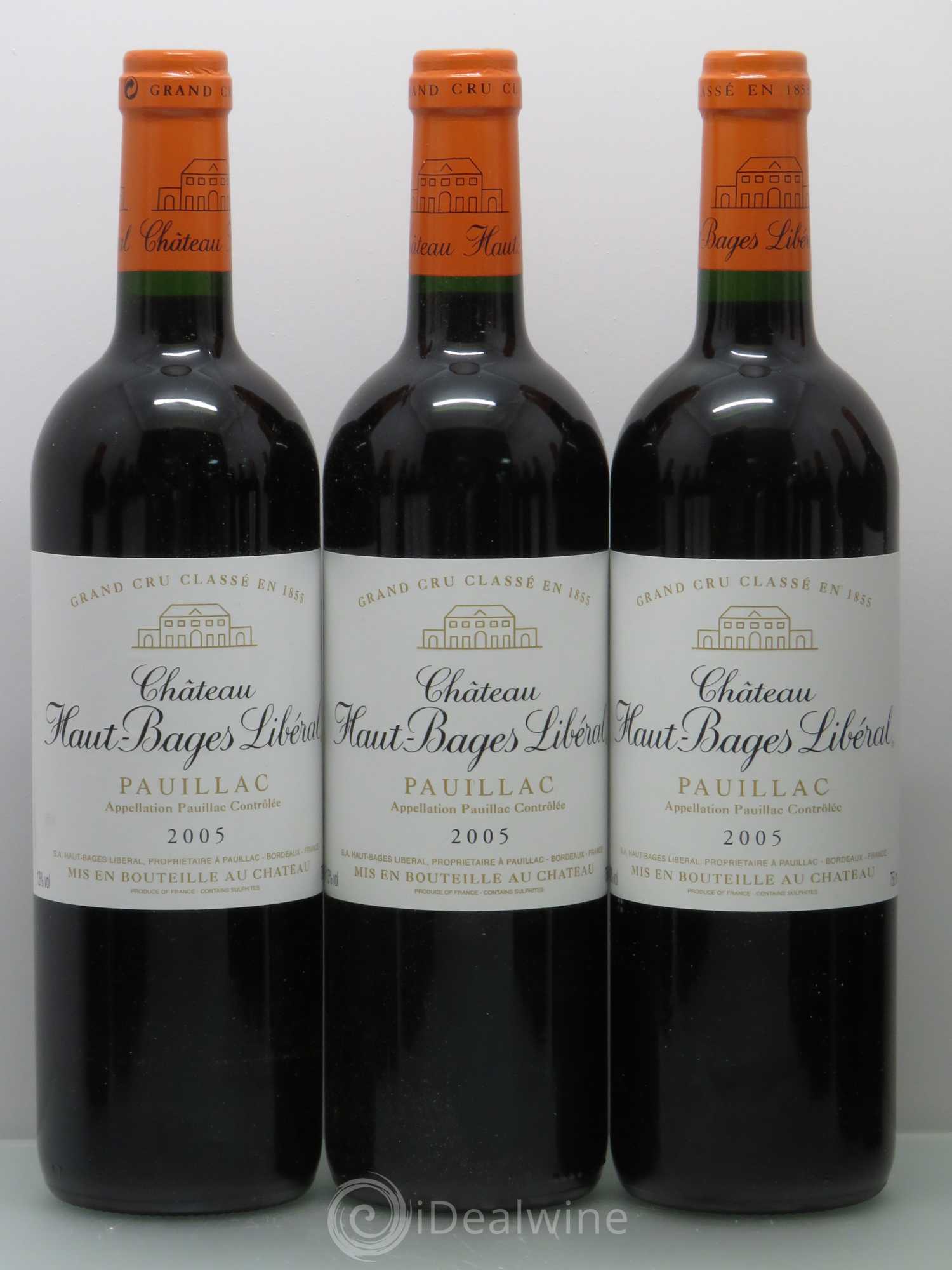 Château Haut Bages Libéral 5ème Grand Cru Classé 2005 - Lot de 12 bouteilles - 1
