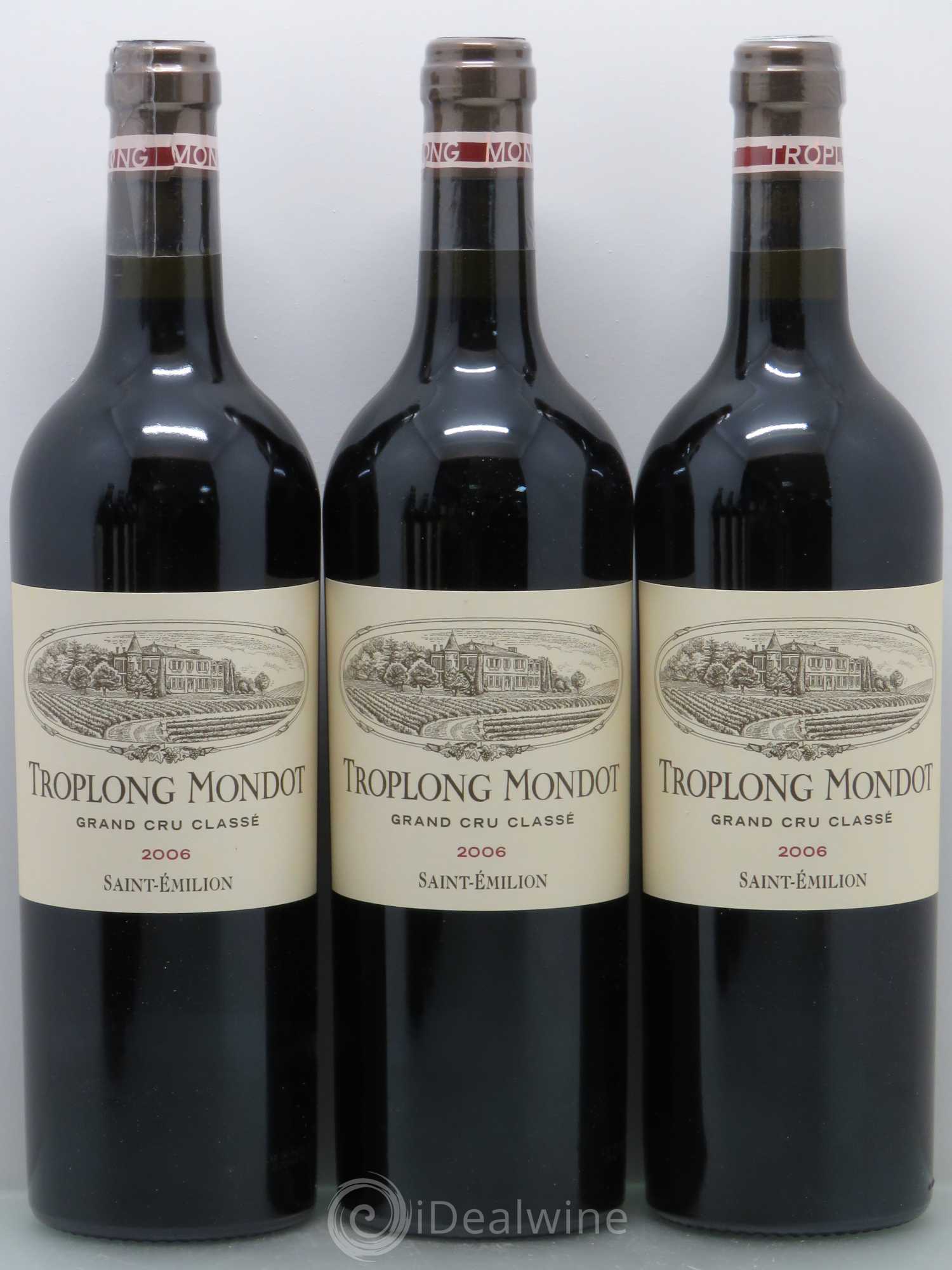 Château Troplong Mondot 1er Grand Cru Classé B 2006 - Lot de 12 bouteilles - 1