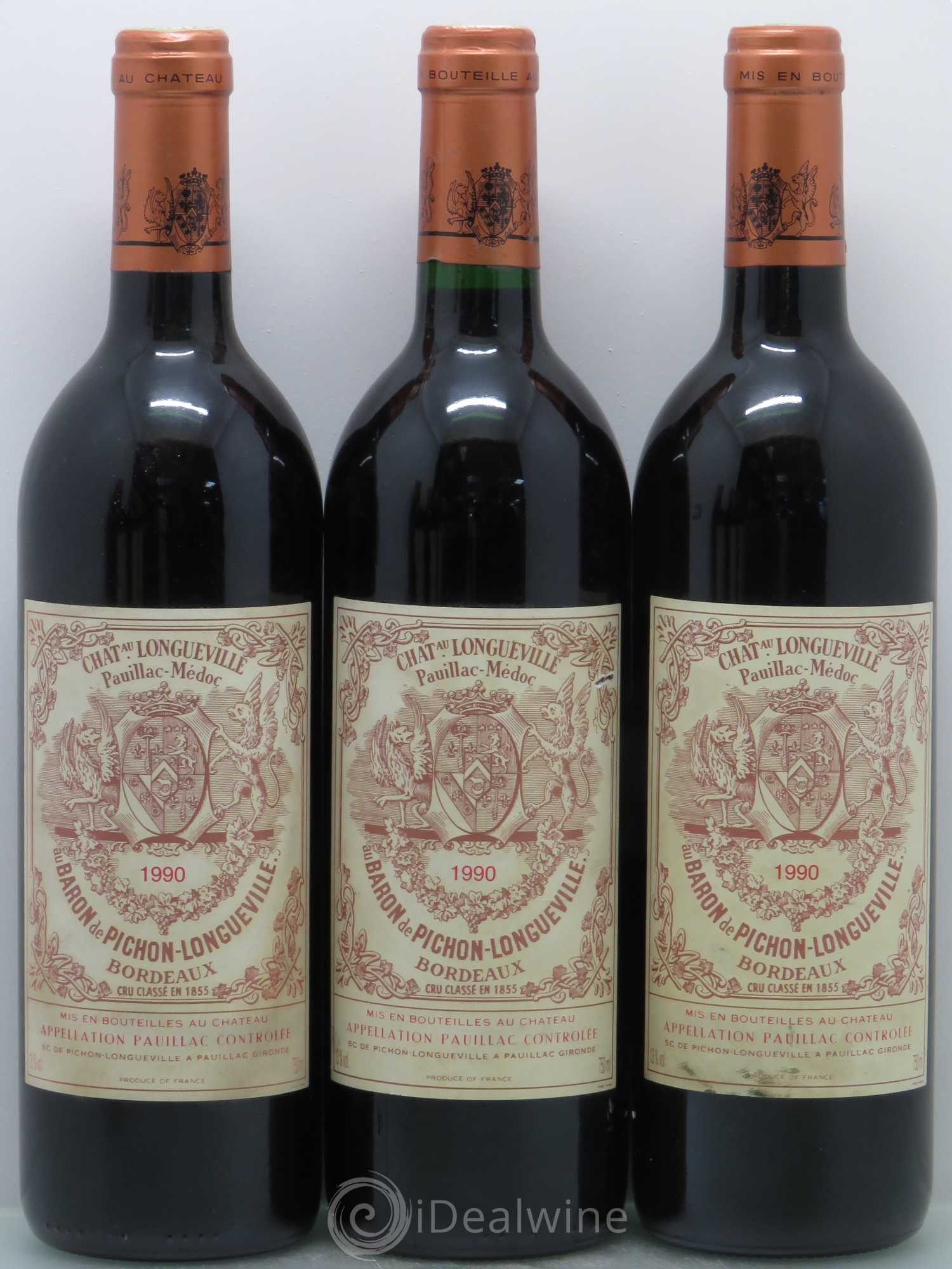Pichon Longueville Baron 2ème Grand Cru Classé 1990 - Lot de 6 bouteilles - 1