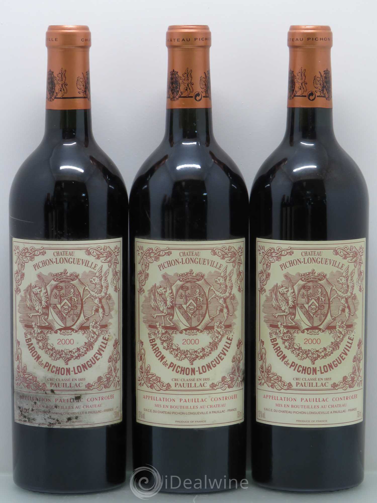 Pichon Longueville Baron 2ème Grand Cru Classé 2000 - Lot de 6 bouteilles - 1