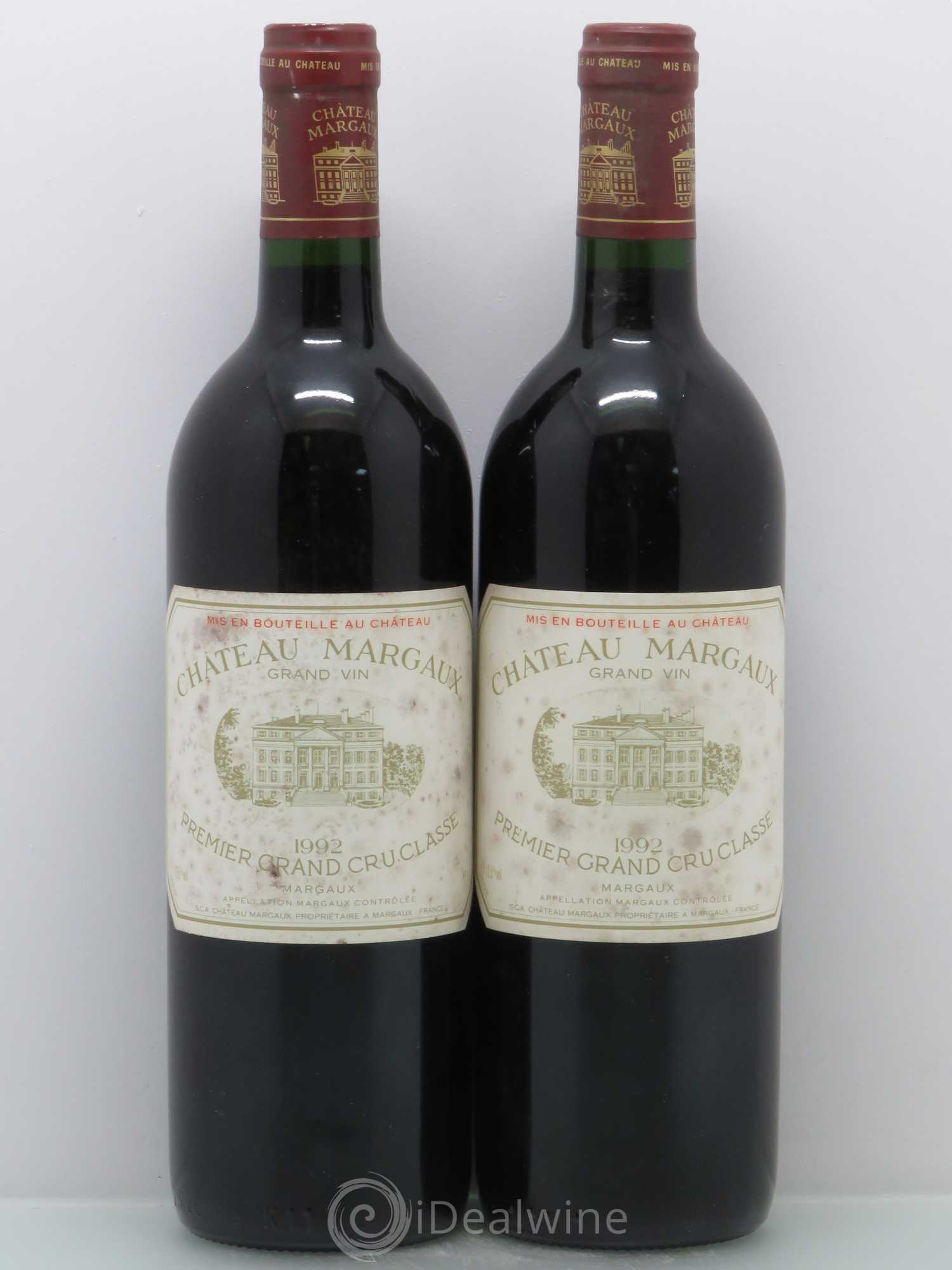 Château Margaux 1er Grand Cru Classé 1992 - Lot de 2 bouteilles - 0