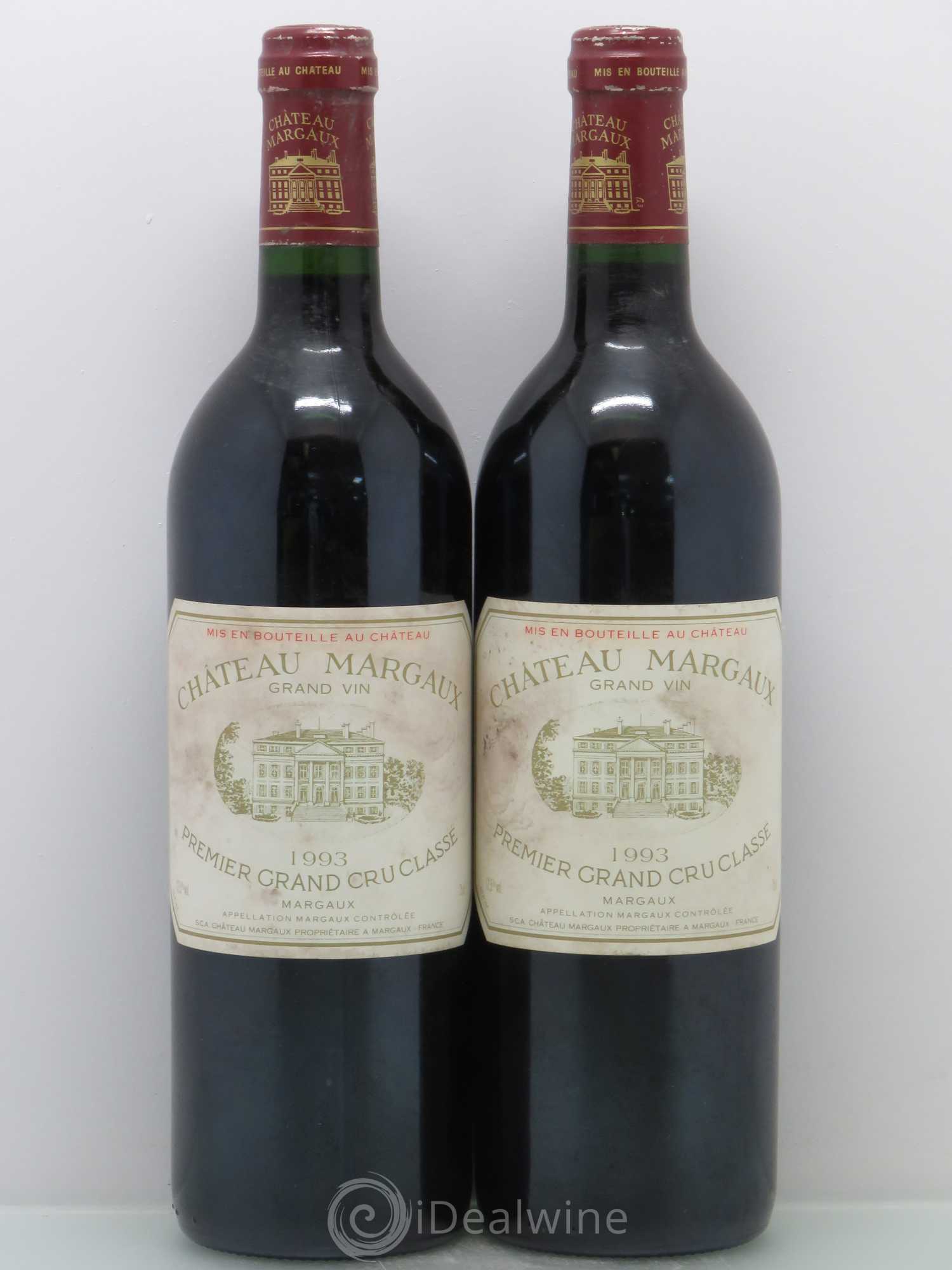 Château Margaux 1er Grand Cru Classé 1993 - Lot de 2 bouteilles - 0