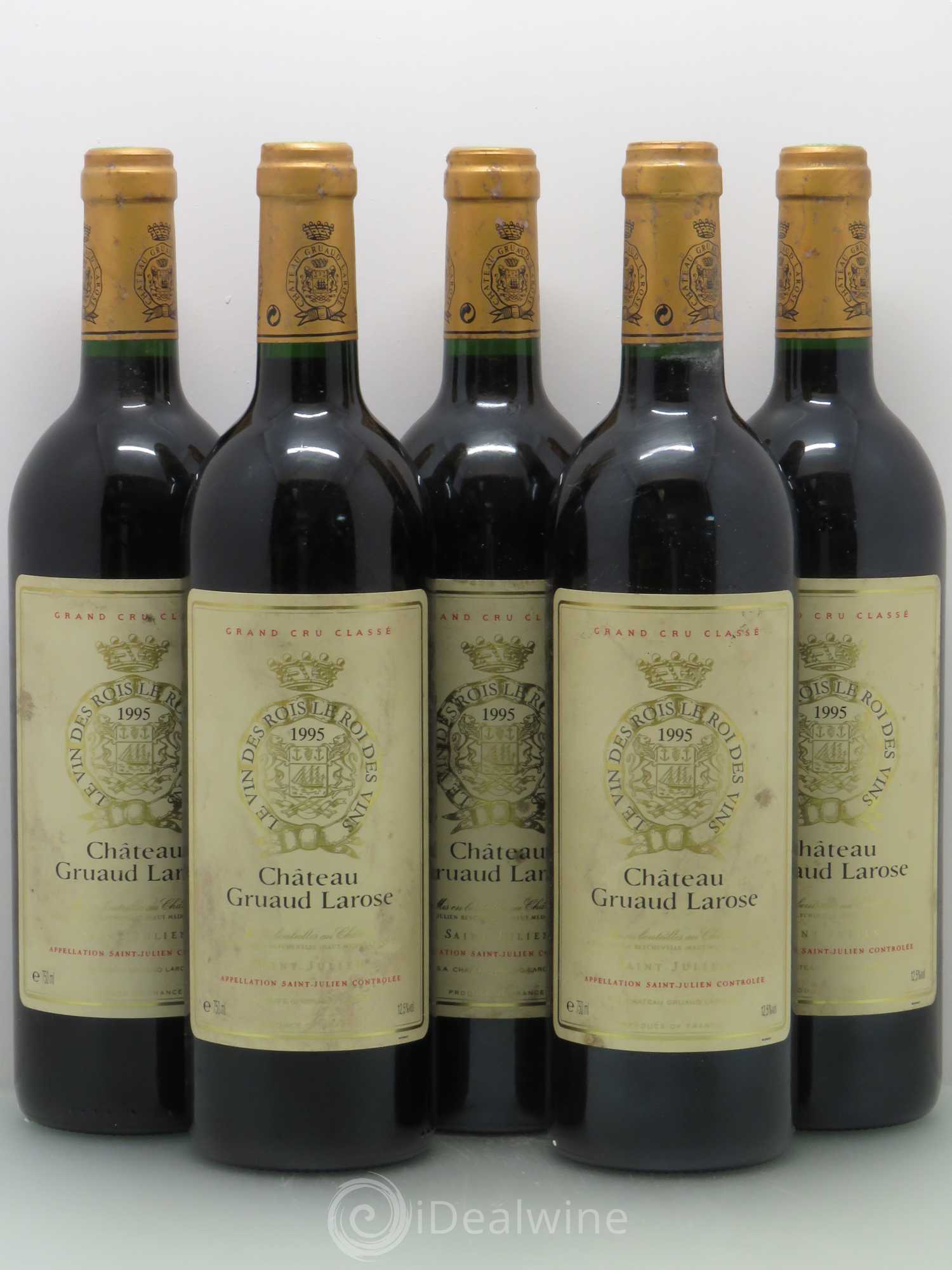 Château Gruaud Larose 2ème Grand Cru Classé 1995 - Lot de 5 bouteilles - 0