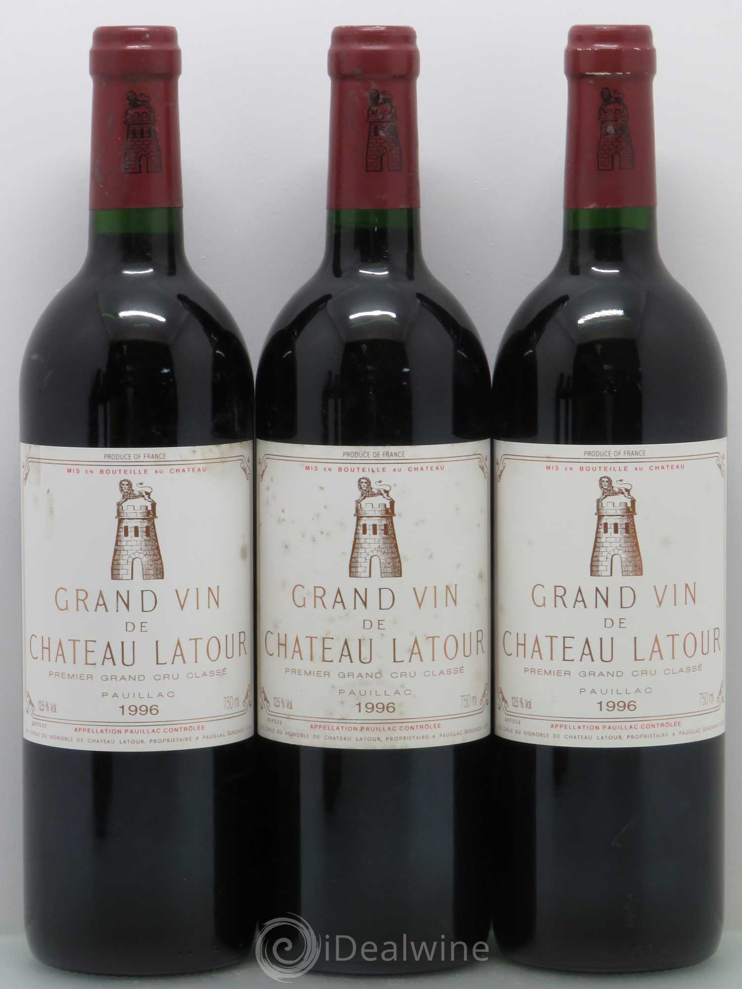 Château Latour 1er Grand Cru Classé 1996 - Lot de 5 bouteilles - 1
