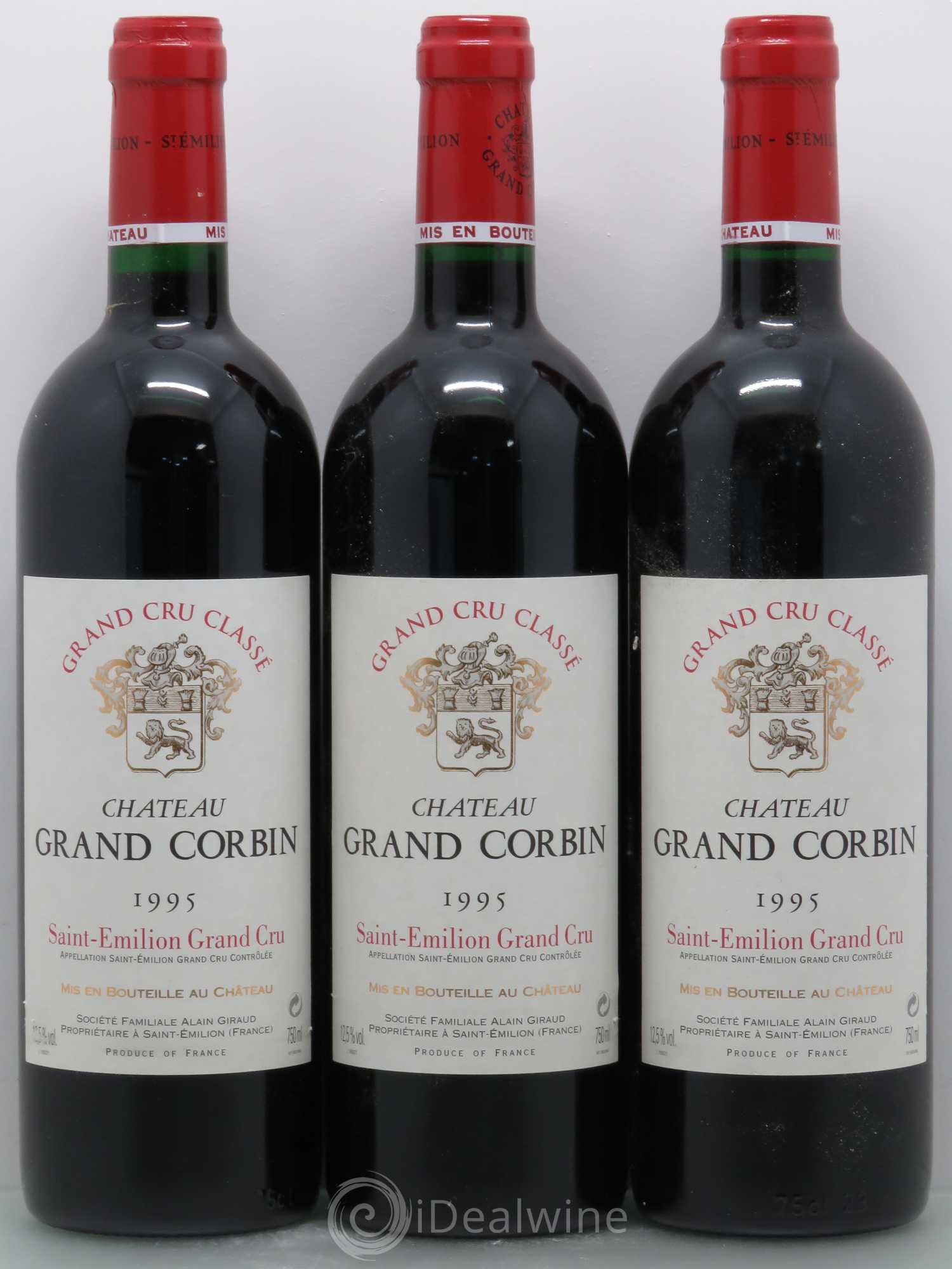 Château Grand Corbin Grand Cru Classé 1995 - Lot de 6 bouteilles - 2