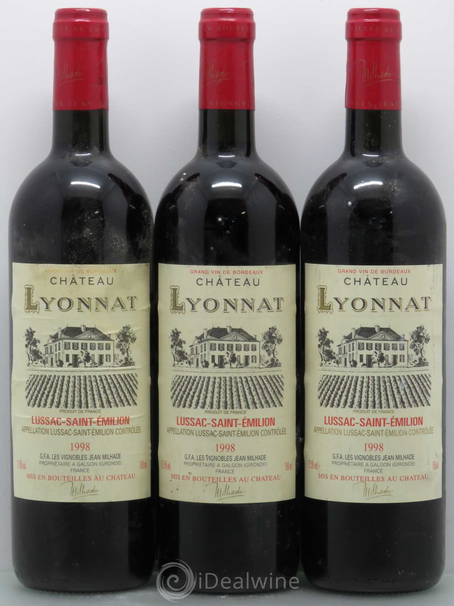 Château Lyonnat (sans prix de réserve) 1998 - Lot de 6 bouteilles - 2