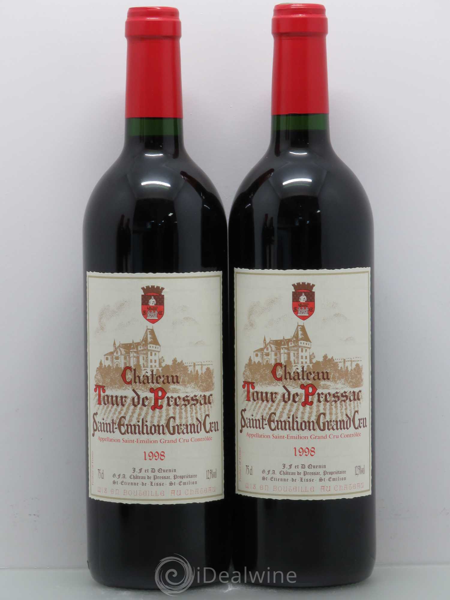 Château Tour de Pressac 1998 - Lot de 4 bouteilles - 1