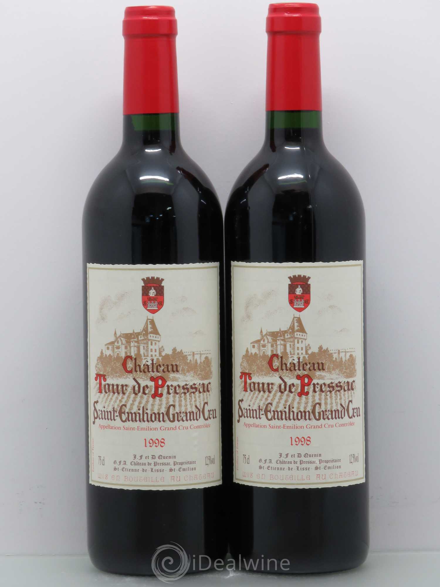 Château Tour de Pressac 1998 - Lot de 4 bouteilles - 2