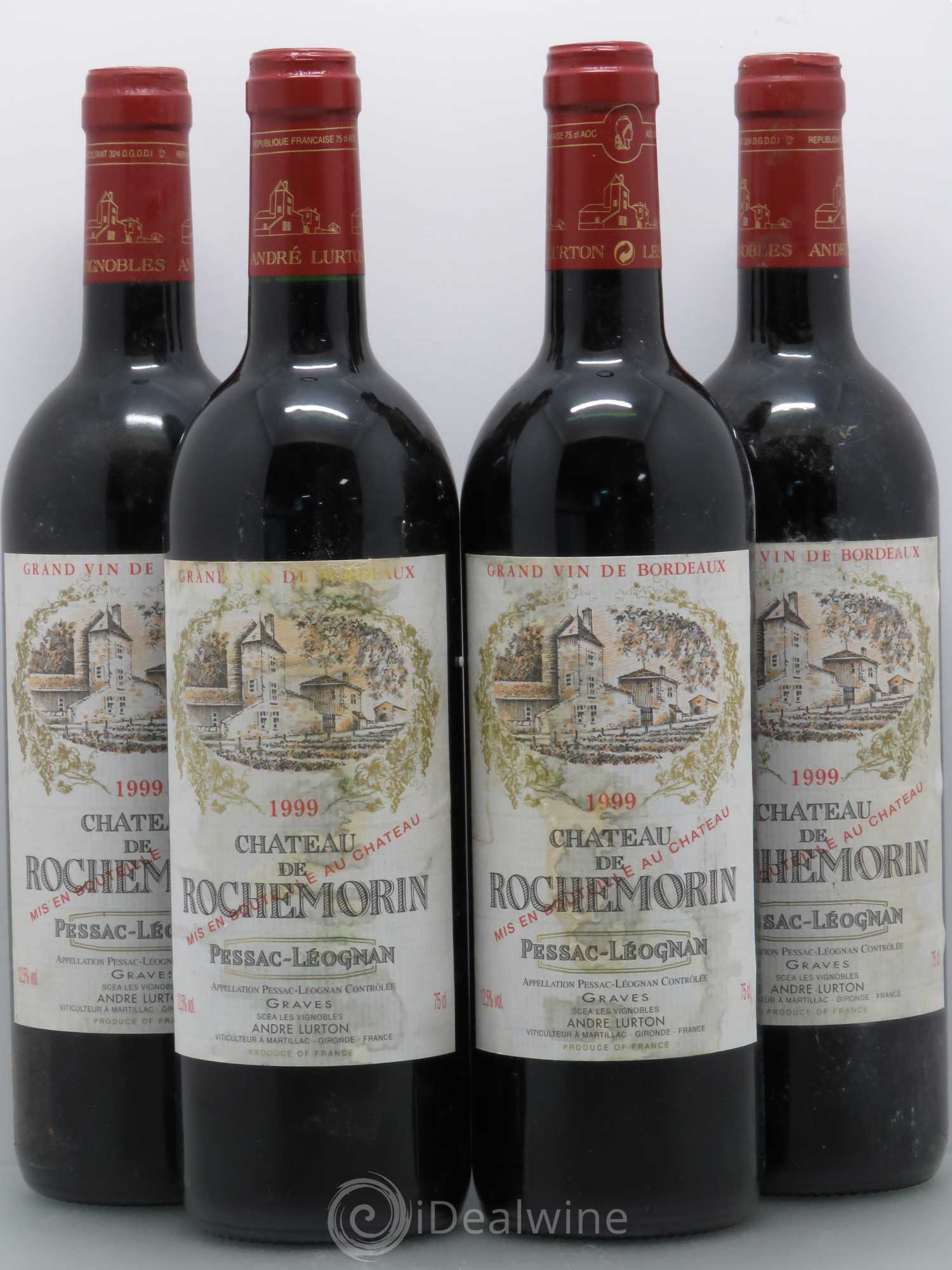 Château de Rochemorin 1999 - Posten von 4 Flaschen - 0