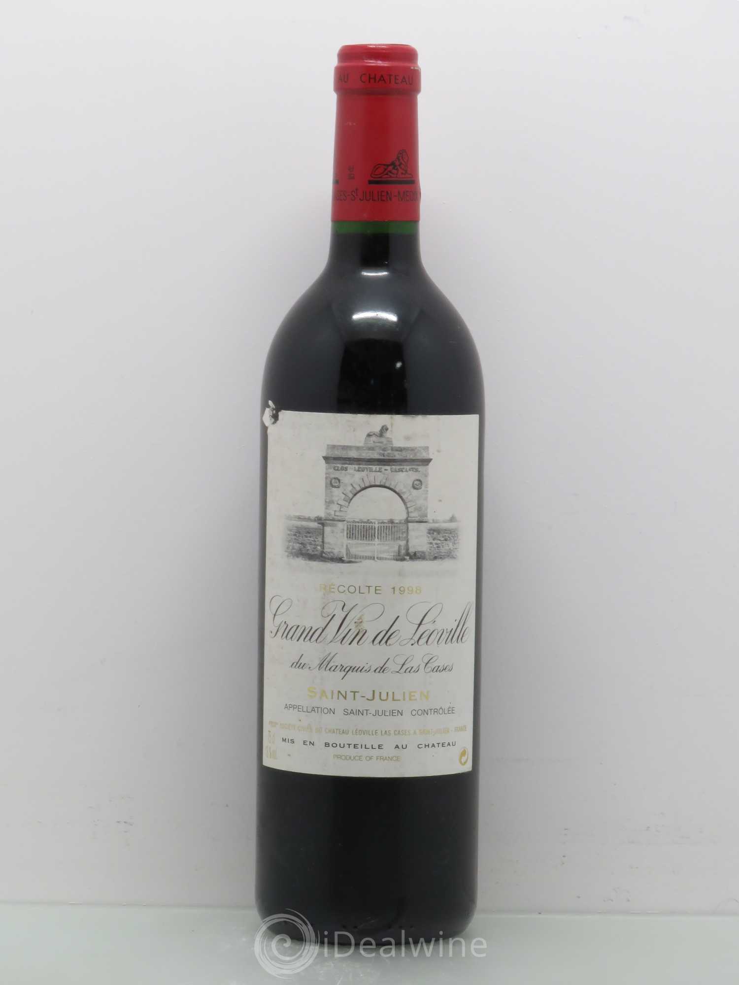 Château Léoville Las Cases 2ème Grand Cru Classé 1998 - Lot de 1 bouteille - 0