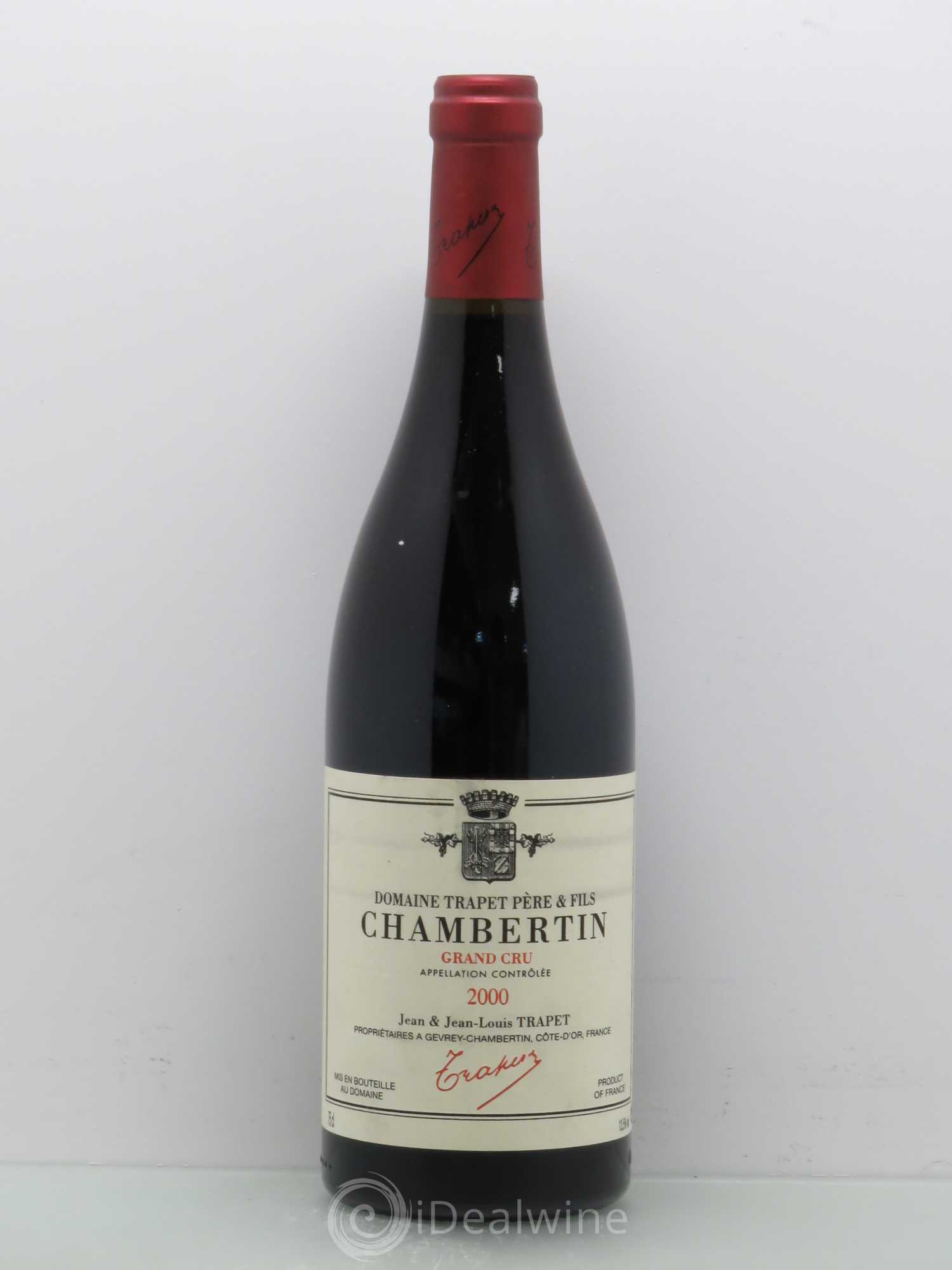 Chambertin Grand Cru Domaine Trapet 2000 - Lot de 1 bouteille - 0