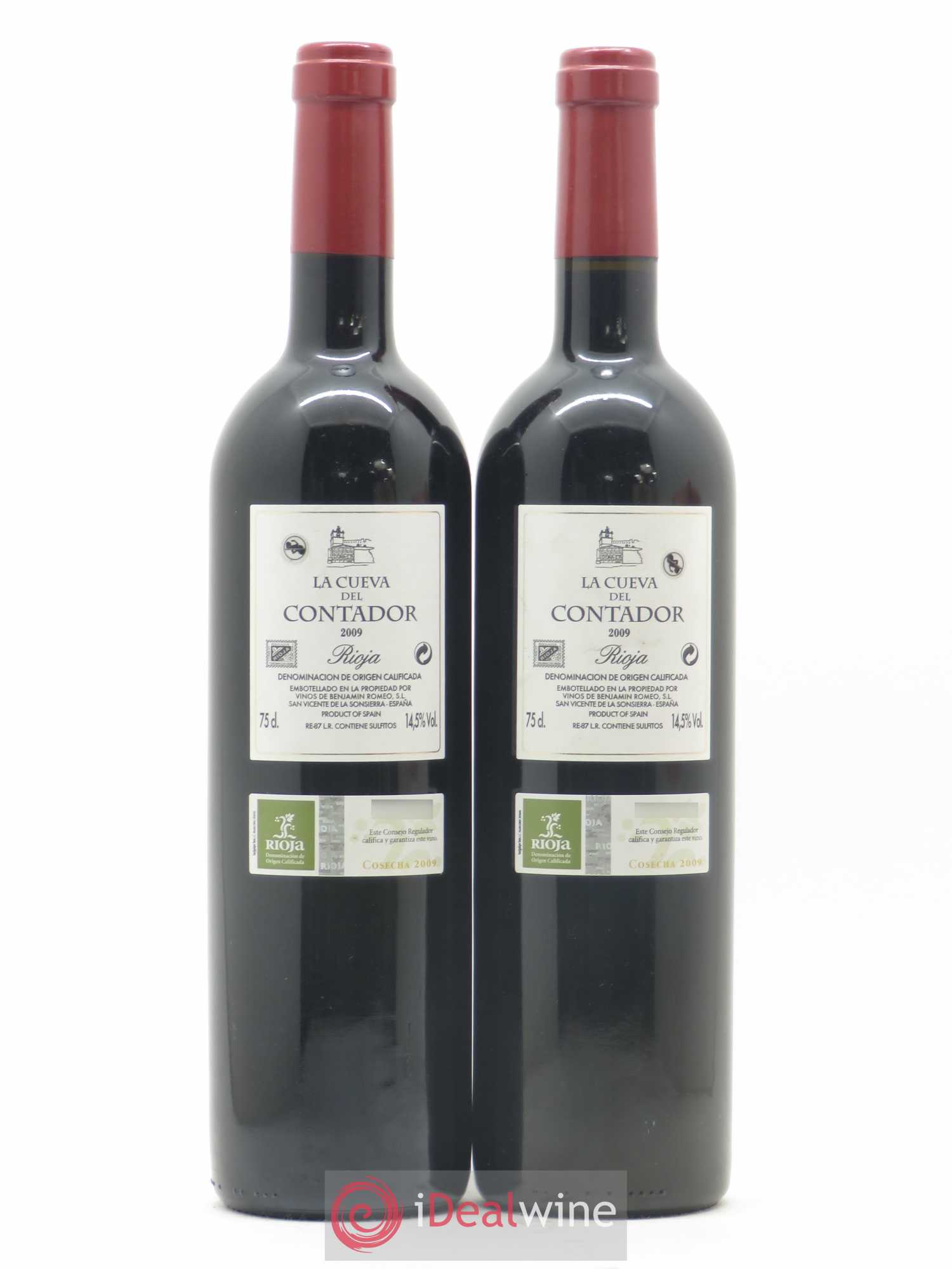 Rioja DOCA La Cuerva Del Contador 2009 - Lot de 2 bouteilles - 1