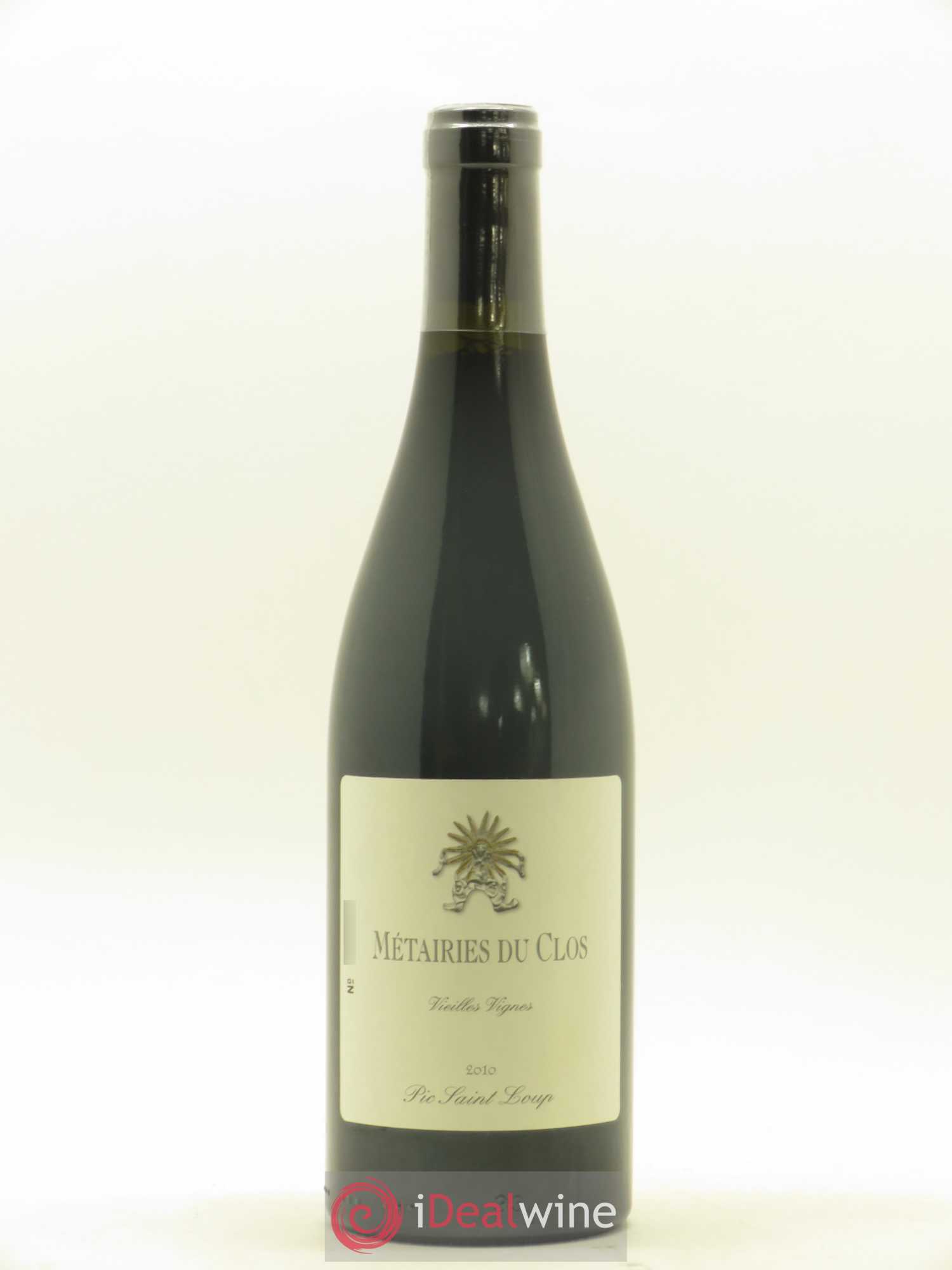 Pic Saint-Loup Les Métairies du Clos Vieilles Vignes Christophe Peyrus et Françoise Julien 2010 - Lot de 1 bouteille - 0