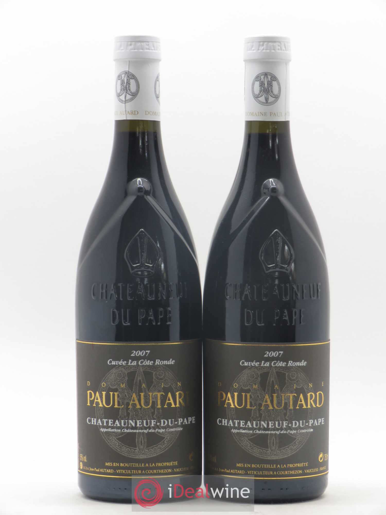 Châteauneuf-du-Pape Domaine Paul Autard La Côte Ronde Jean-Paul Autard 2007 - Lot de 2 bouteilles - 0