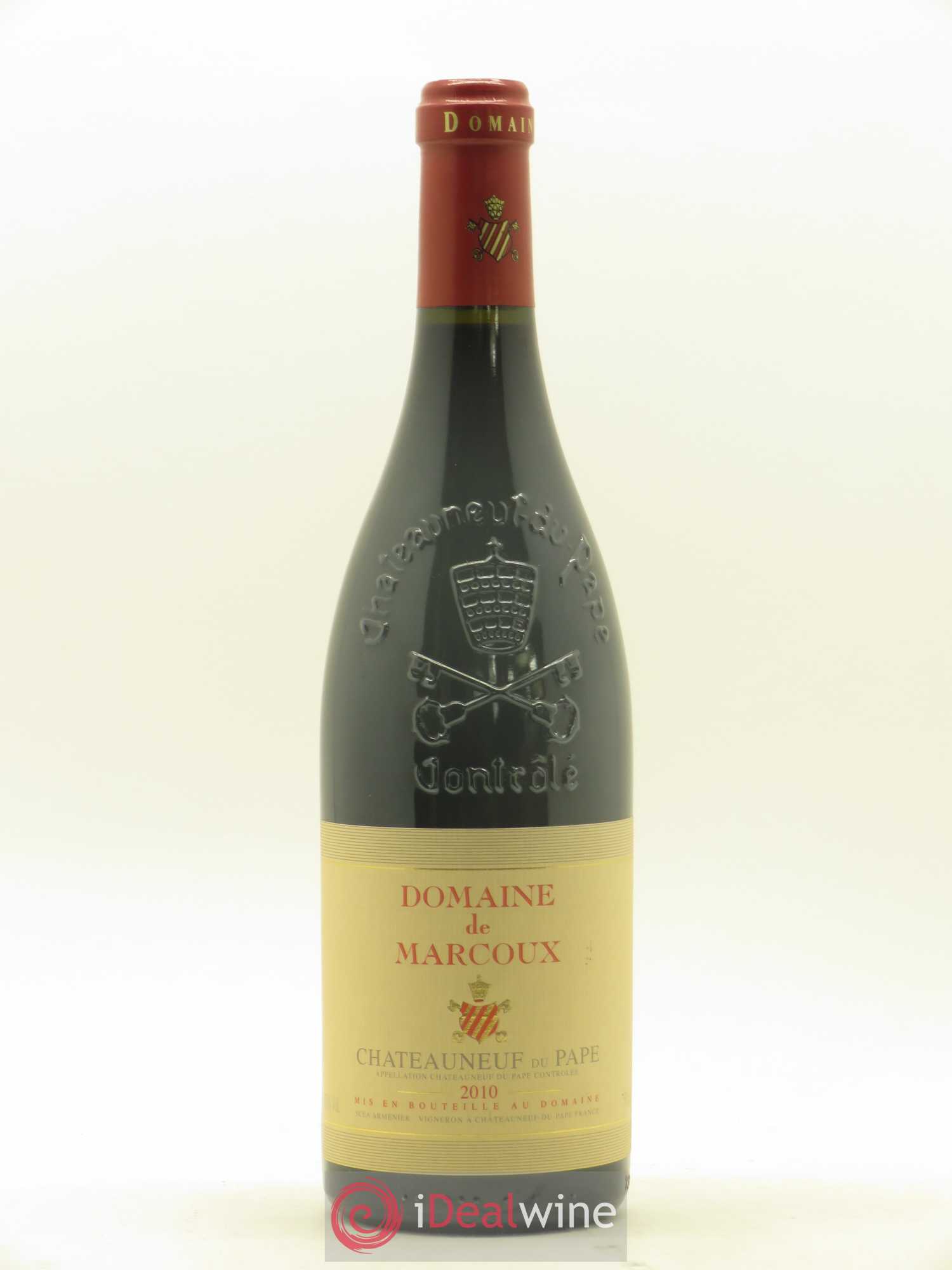 Châteauneuf-du-Pape Marcoux (Domaine de) (sans prix de réserve) 2010 - Lot de 1 bouteille - 0