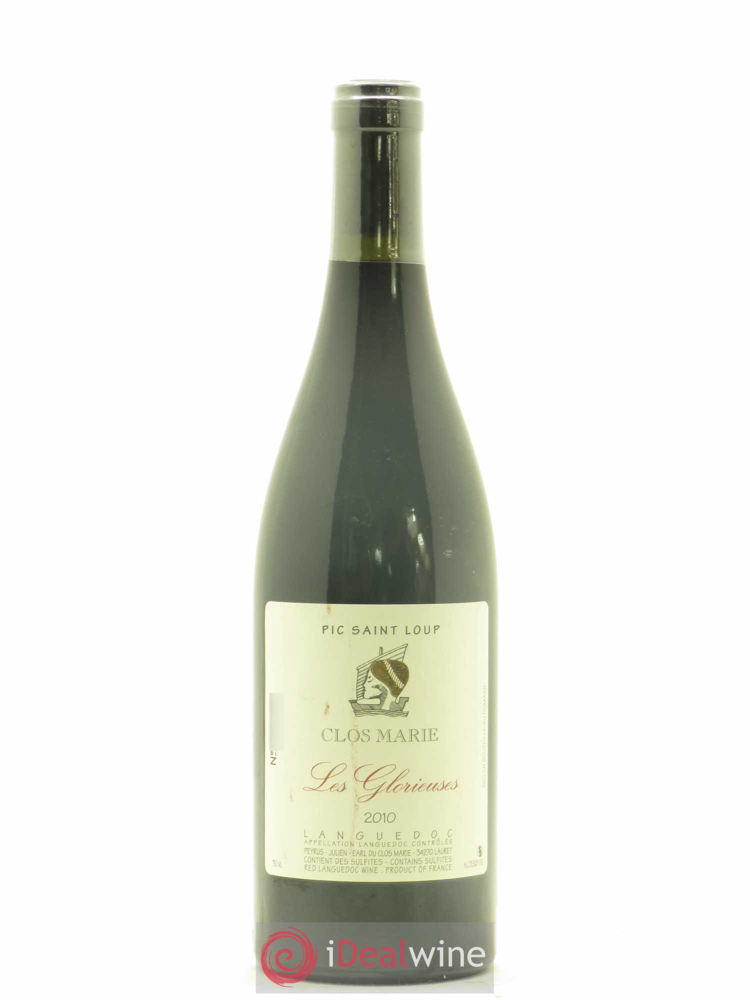 Pic Saint-Loup Clos Marie Les Glorieuses Christophe Peyrus et Françoise Julien 2010 - Lot de 1 bouteille - 0