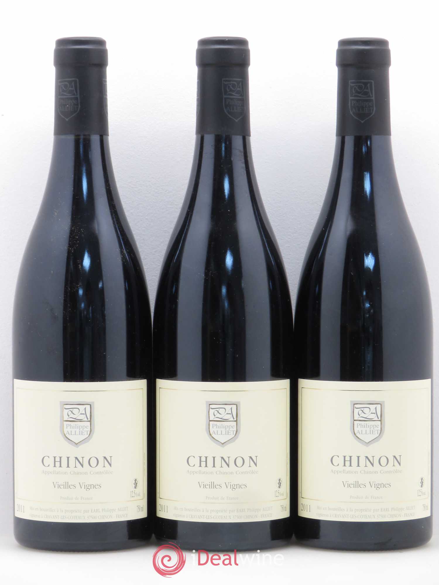 Chinon Vieilles Vignes Philippe Alliet 2011 - Lot de 3 bouteilles - 0