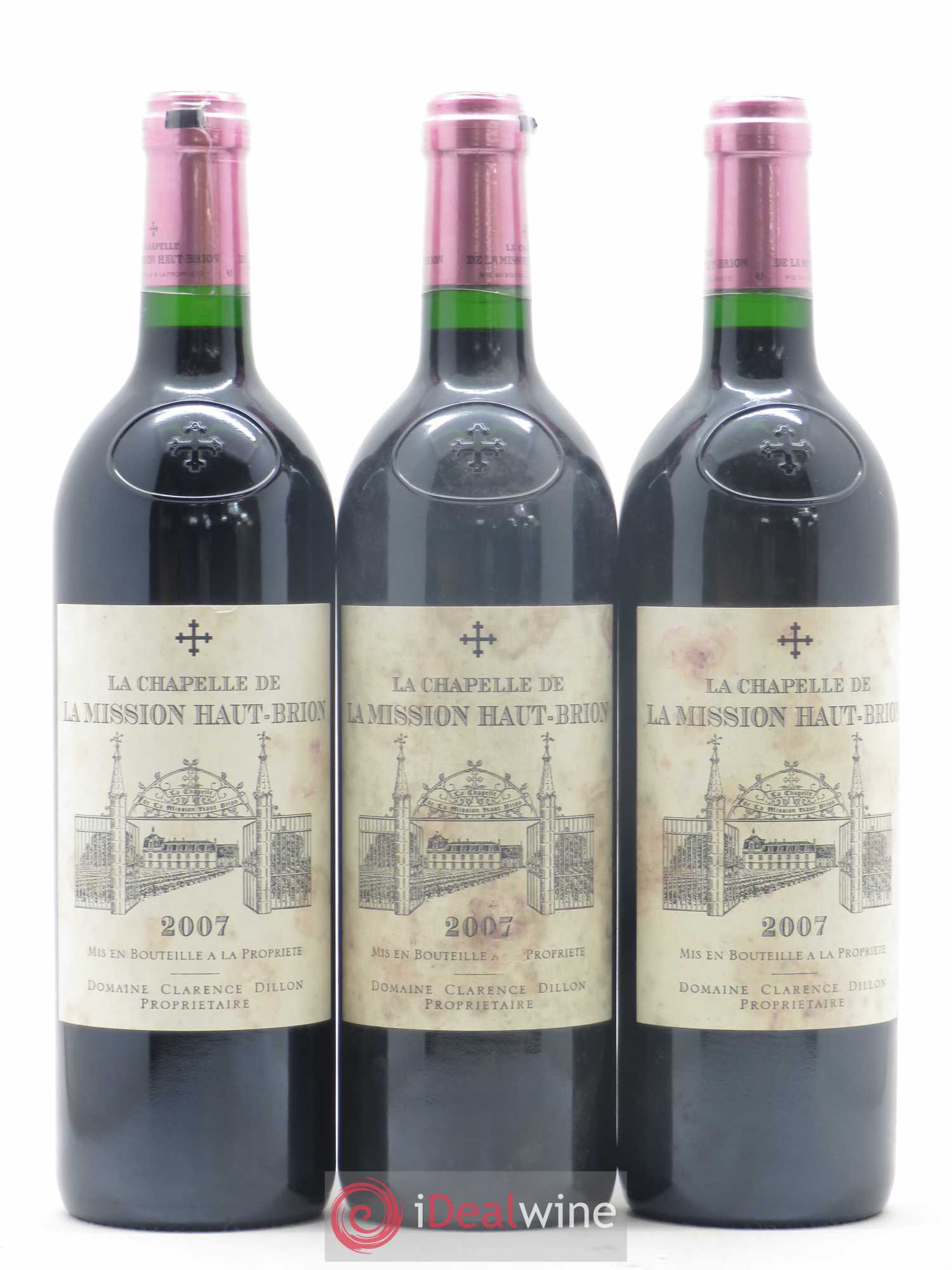 La Chapelle de La Mission Haut-Brion Second Vin 2007 - Lot de 3 bouteilles - 0