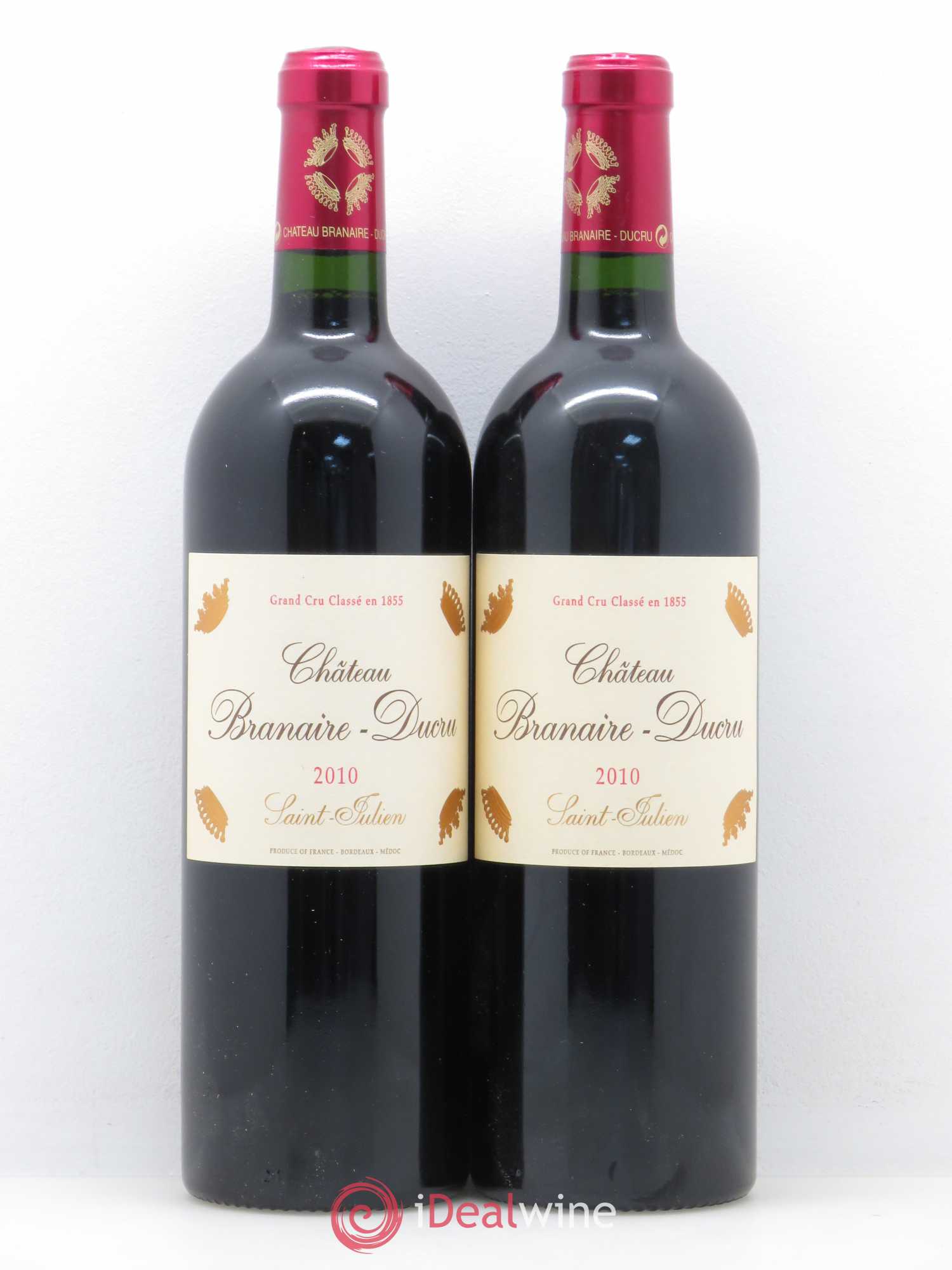 Château Branaire Ducru 4ème Grand Cru Classé 2010 - Lot de 2 bouteilles - 0