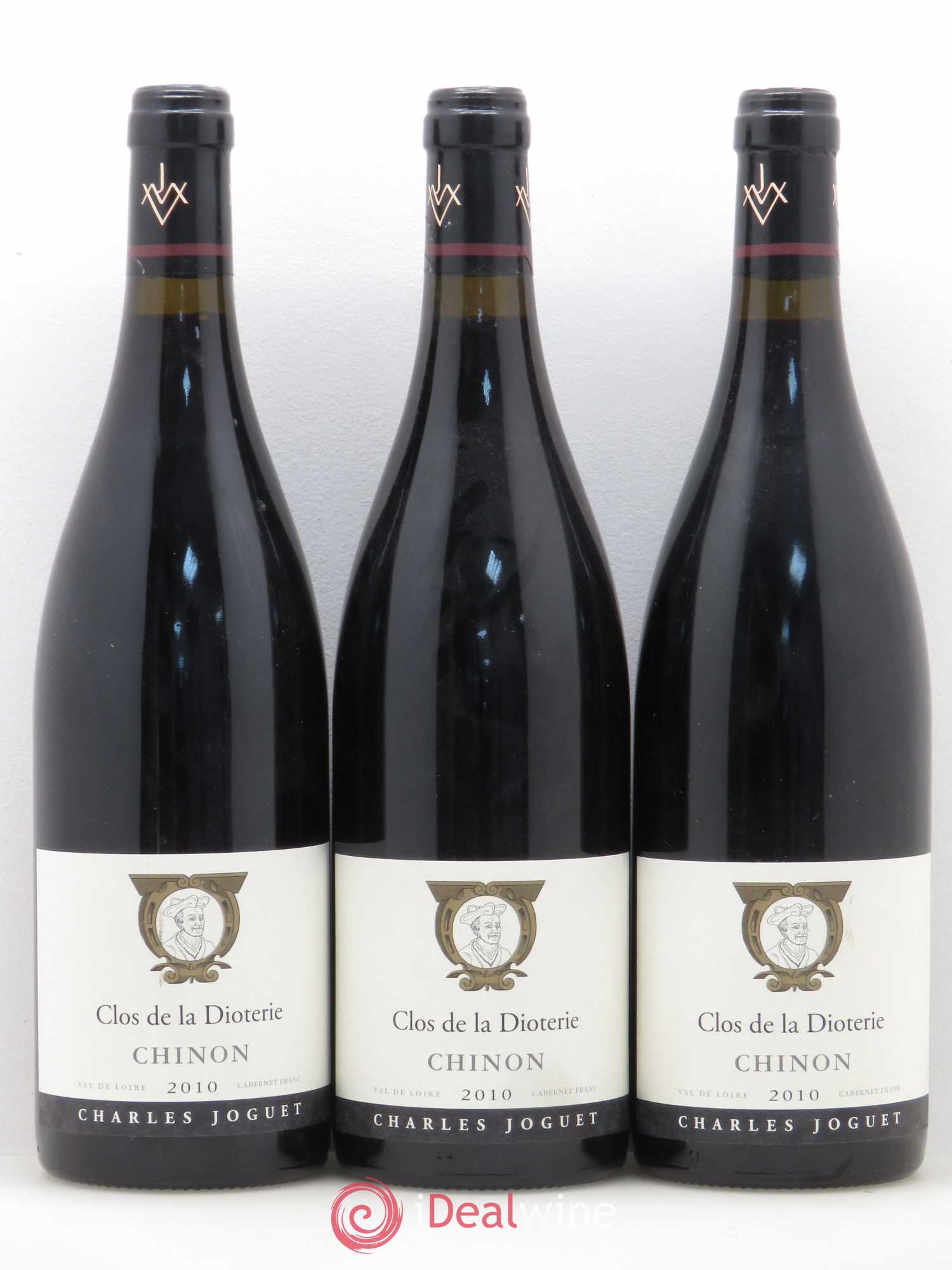 Chinon Clos de La Dioterie Charles Joguet 2010 - Lot de 3 bouteilles - 0