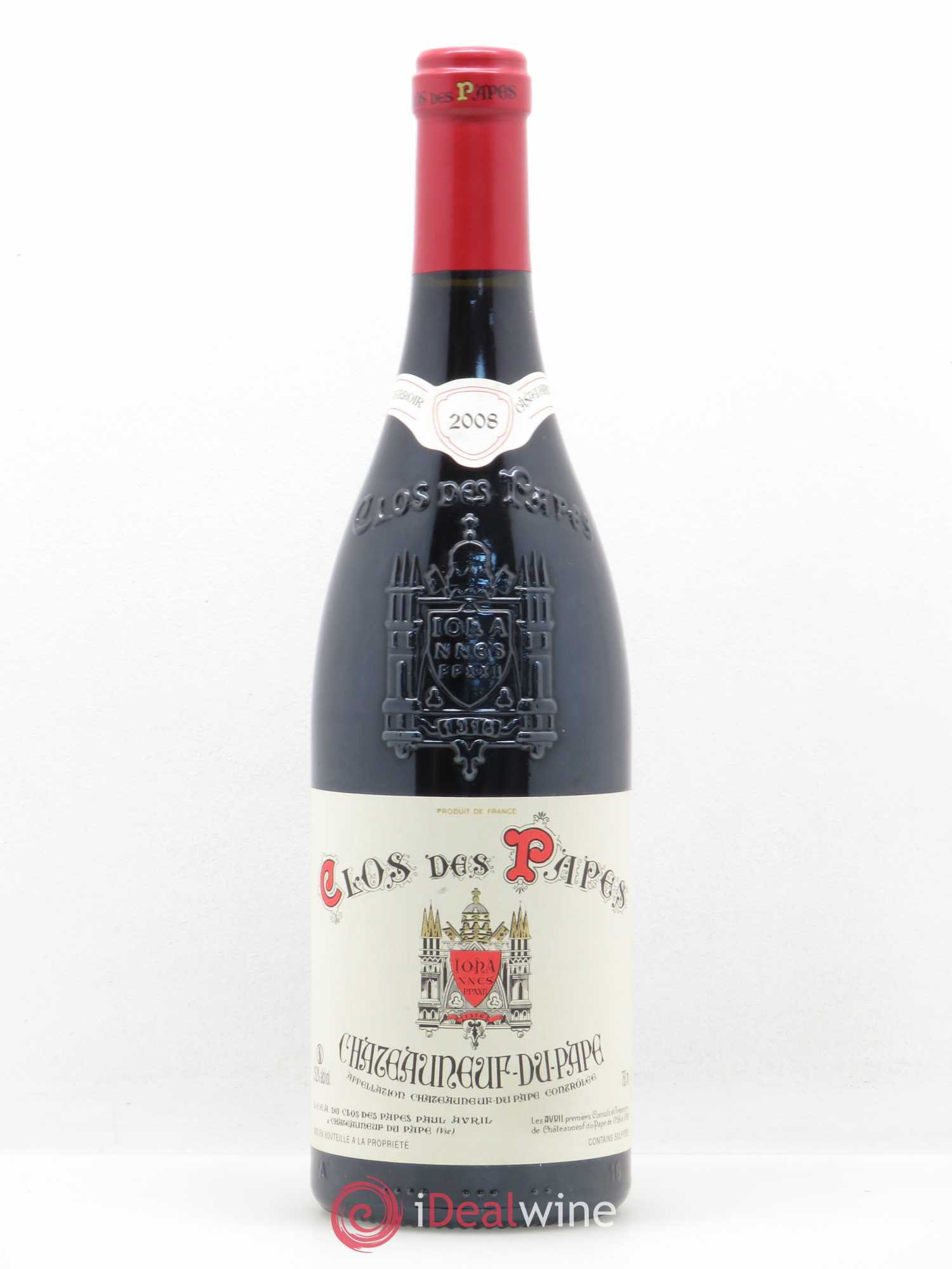 Châteauneuf-du-Pape Clos des Papes - Paul Avril 2008 - Lot de 1 bouteille - 0
